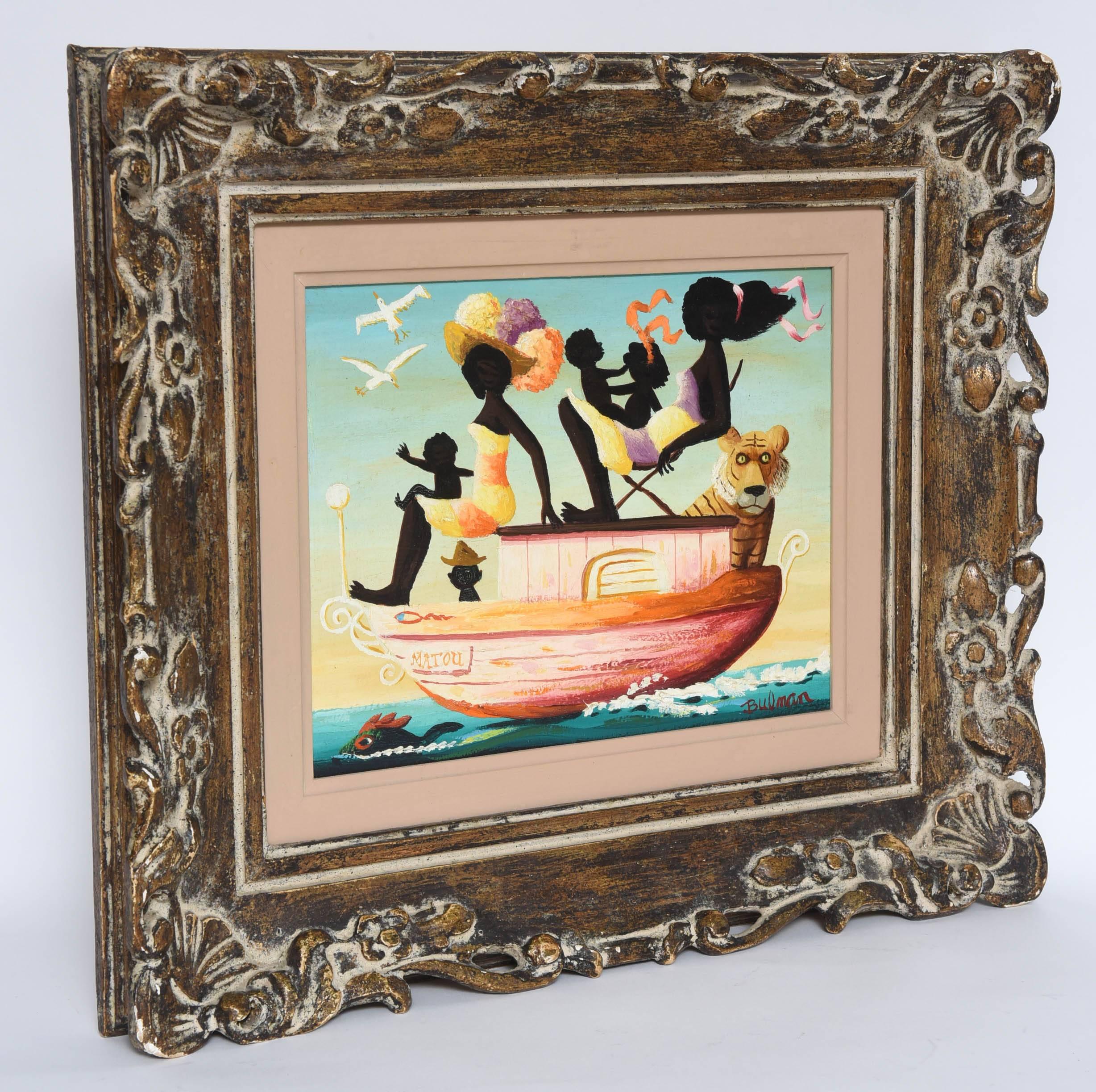 Oil Painting on Canvas by Orville Bulman In Excellent Condition In West Palm Beach, FL