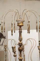 Italian Spider Chandelier Made with Antique Parts