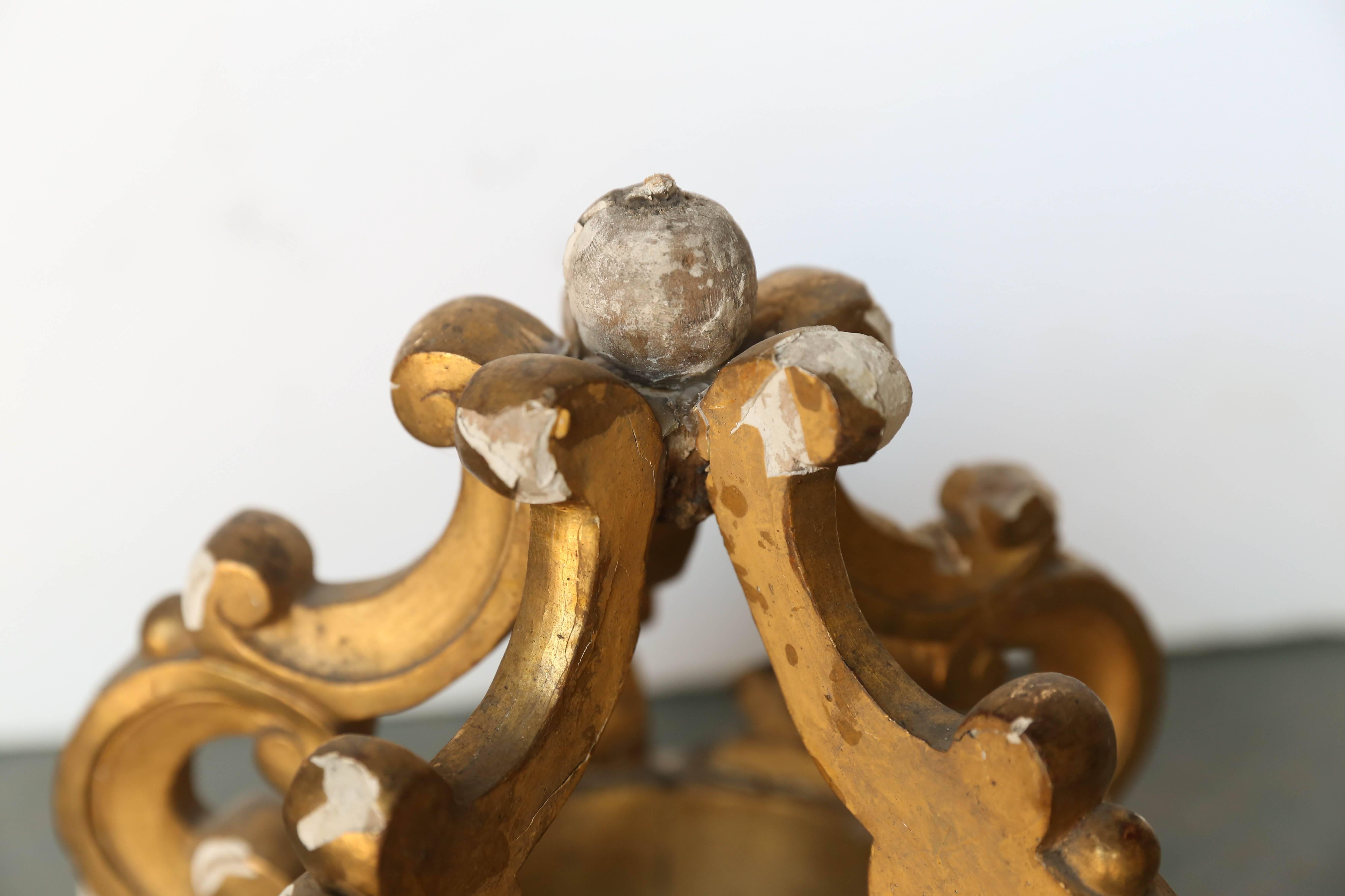 19th Century Italian Gold Gilt Crown 1