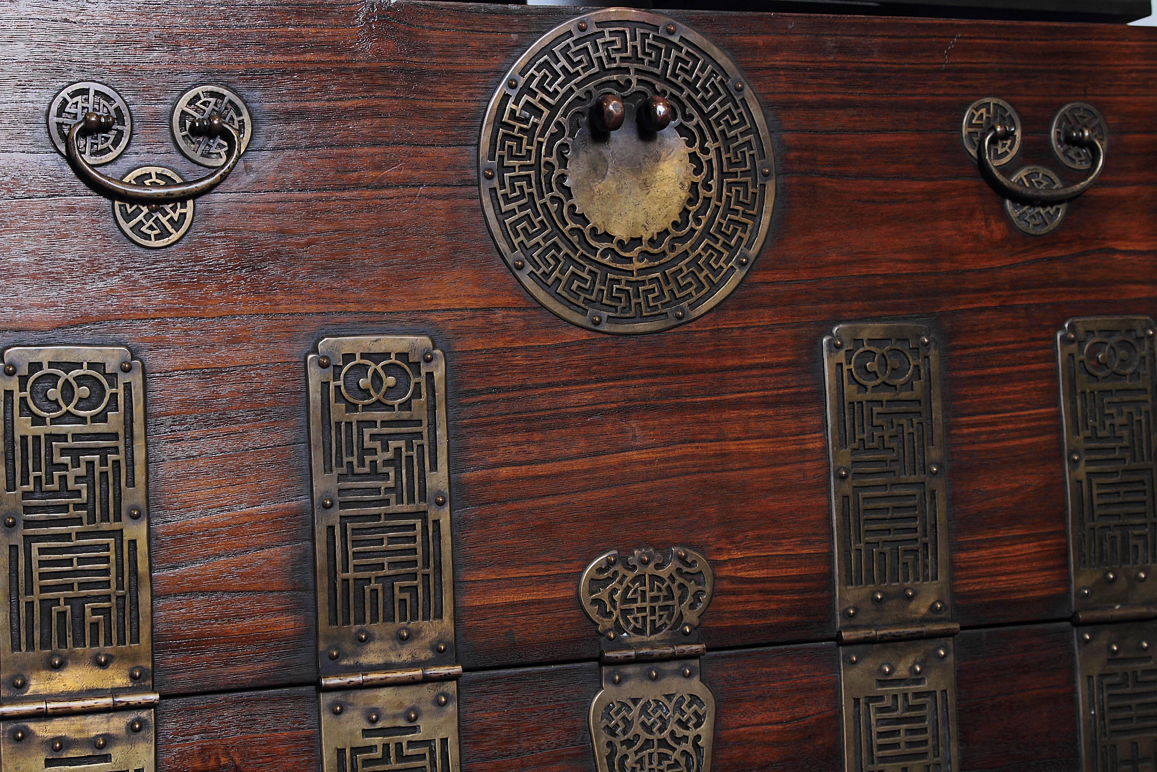 Early 20th Century Korean Chest, Retro-Fitted for Television For Sale 2