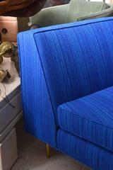 Mid-Century Modern Harvey Probber Curved Sofa Brass Legs