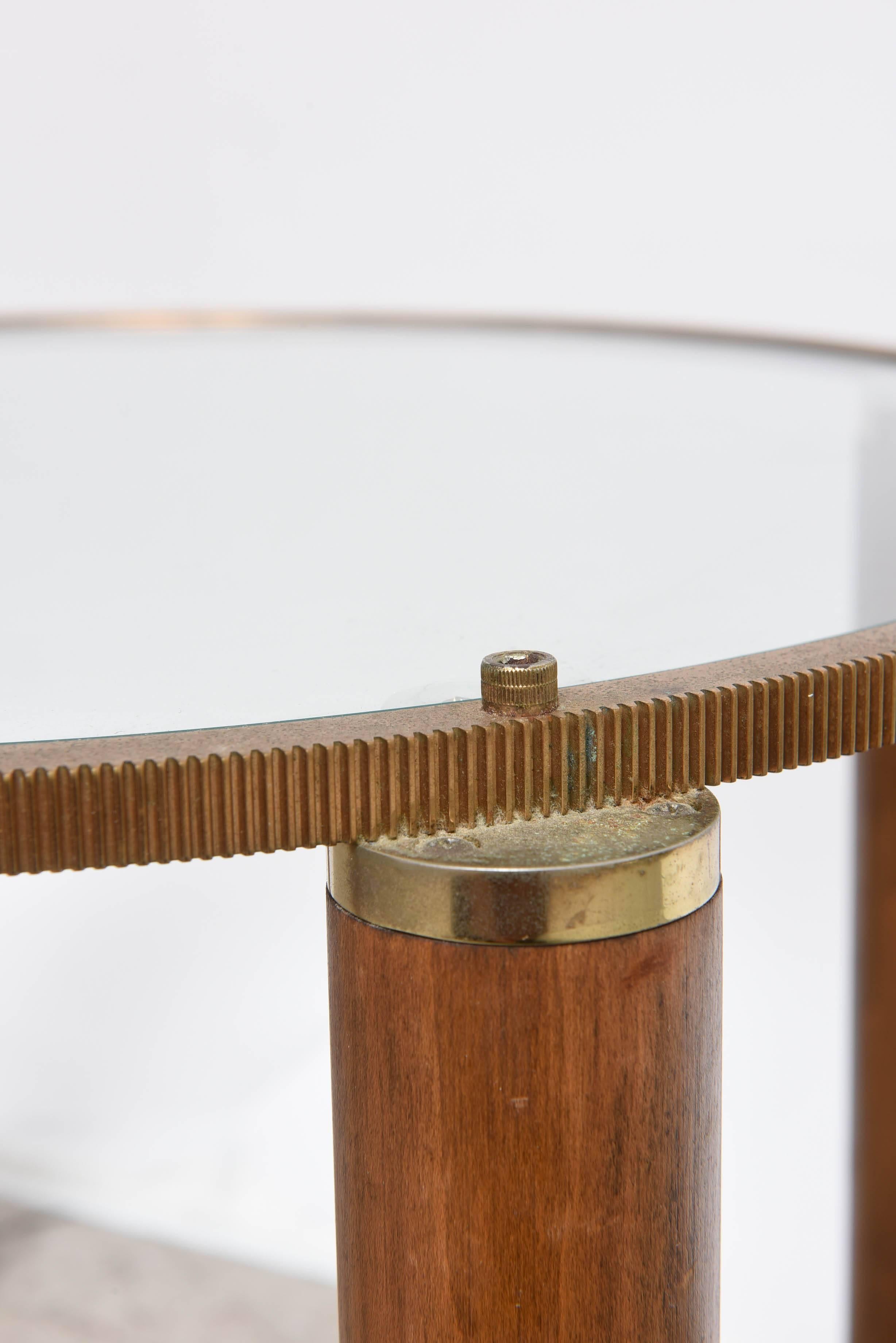 Hand-Crafted Mid-20th Century Industrial Machine Age Modern Side Tables