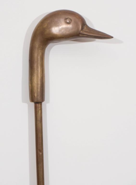 Set Of 1950s Fireplace Tools With Duck Head Handles At 1stdibs