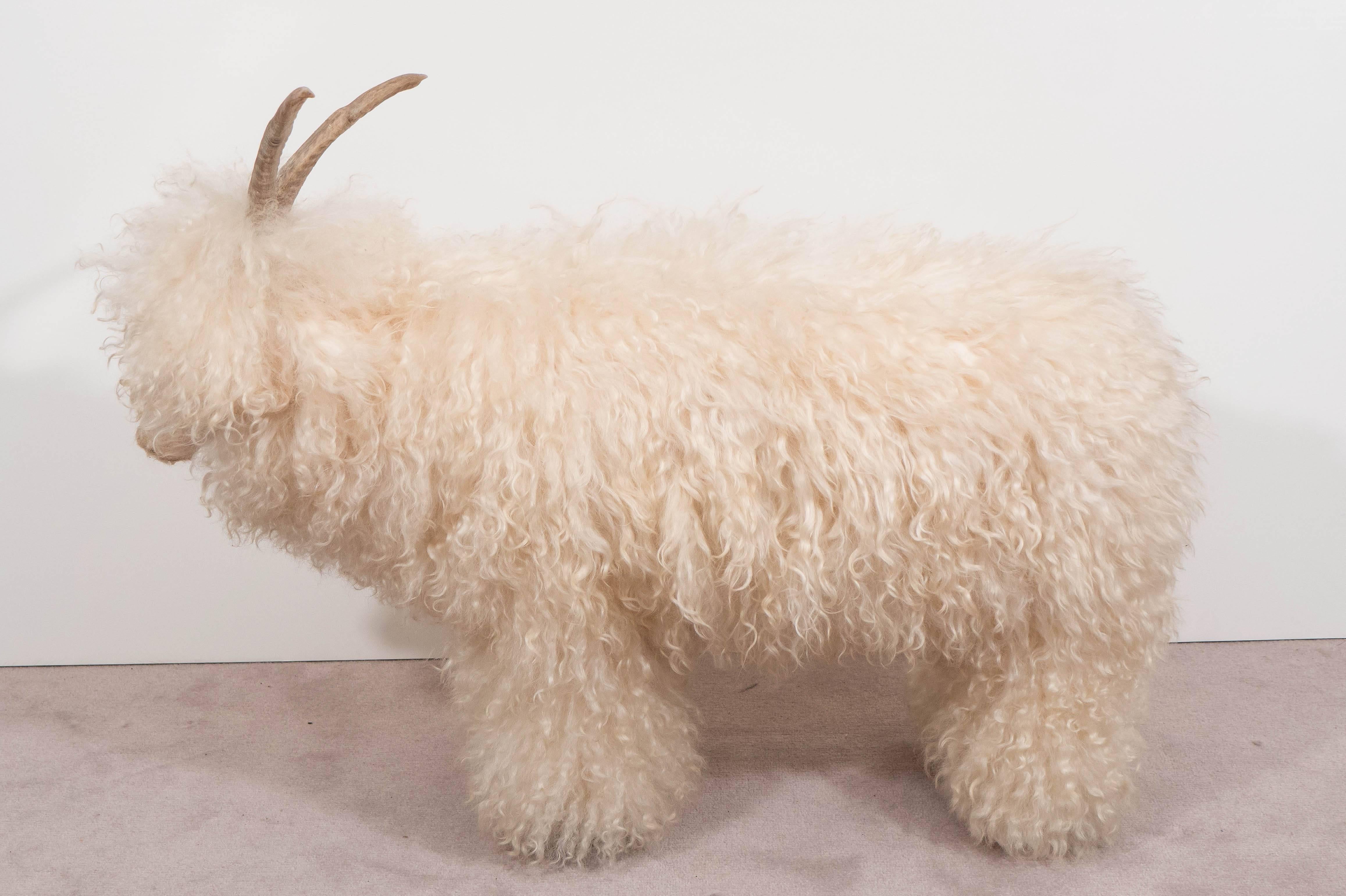 A Midcentury Sheep Sculpture in the Style of Lalanne In Good Condition In Astoria, NY
