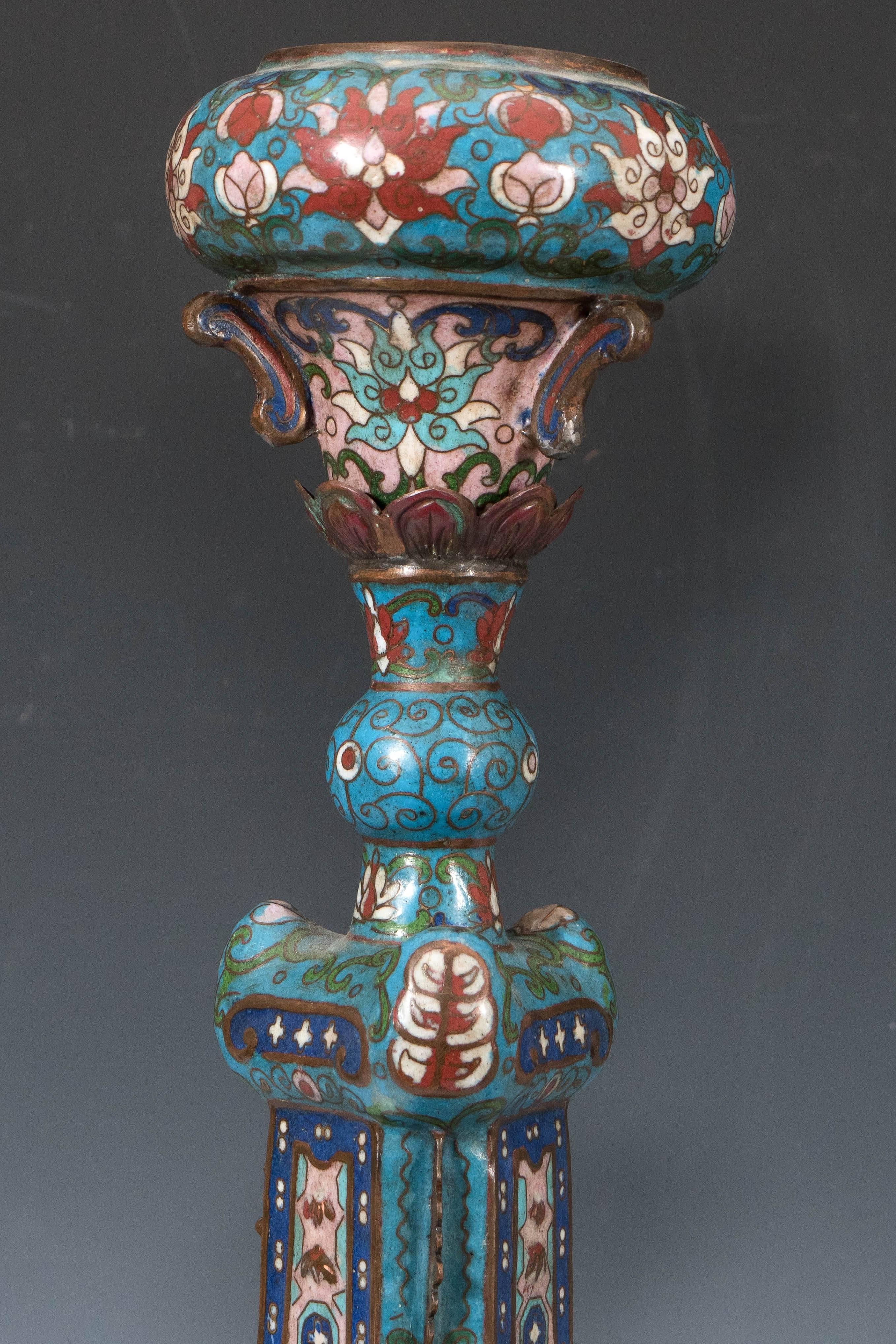 antique chinese candle holders