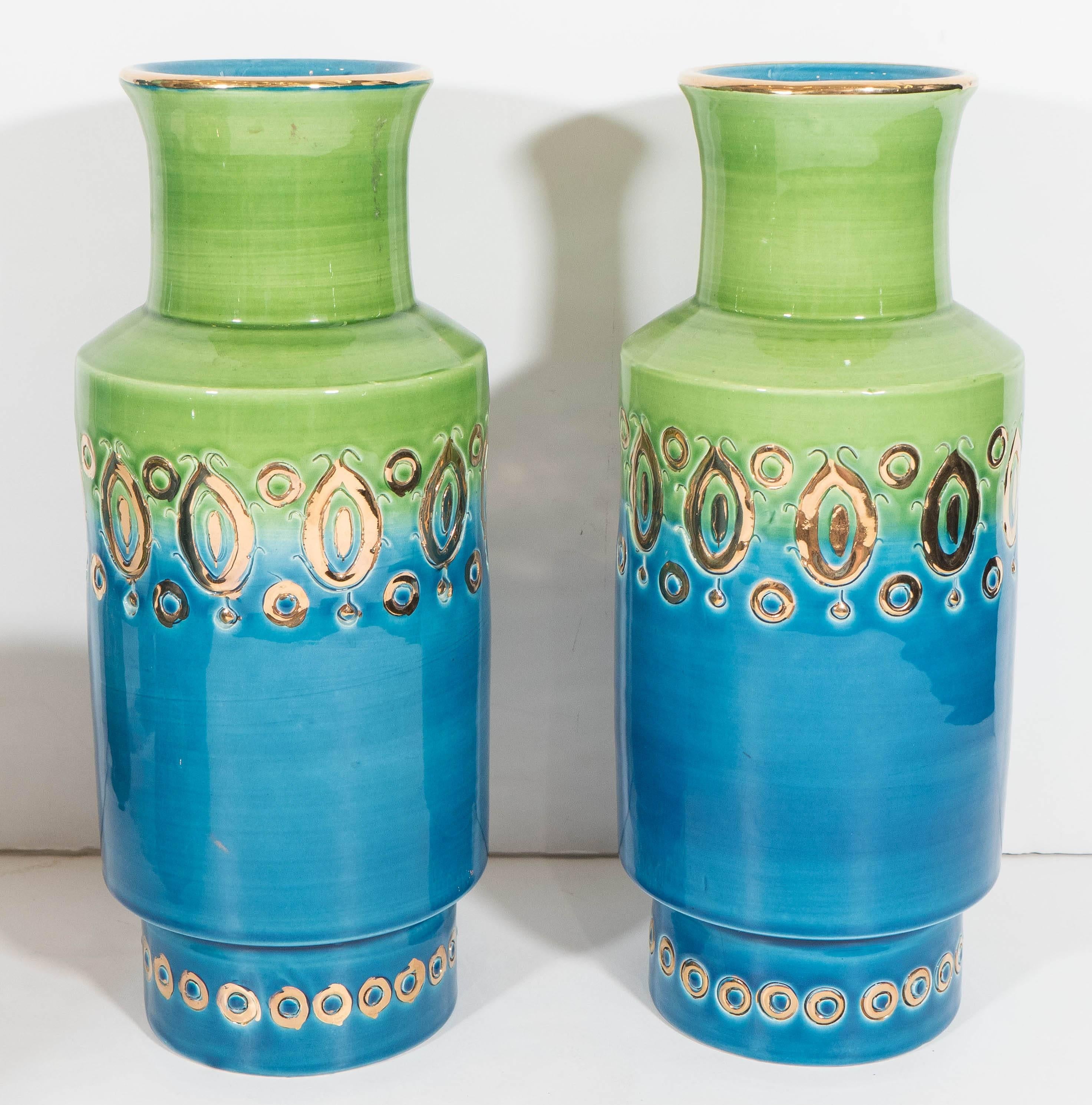Set of Glazed Ceramic Objects by Bitossi for Rosenthal Netter In Excellent Condition In New York, NY