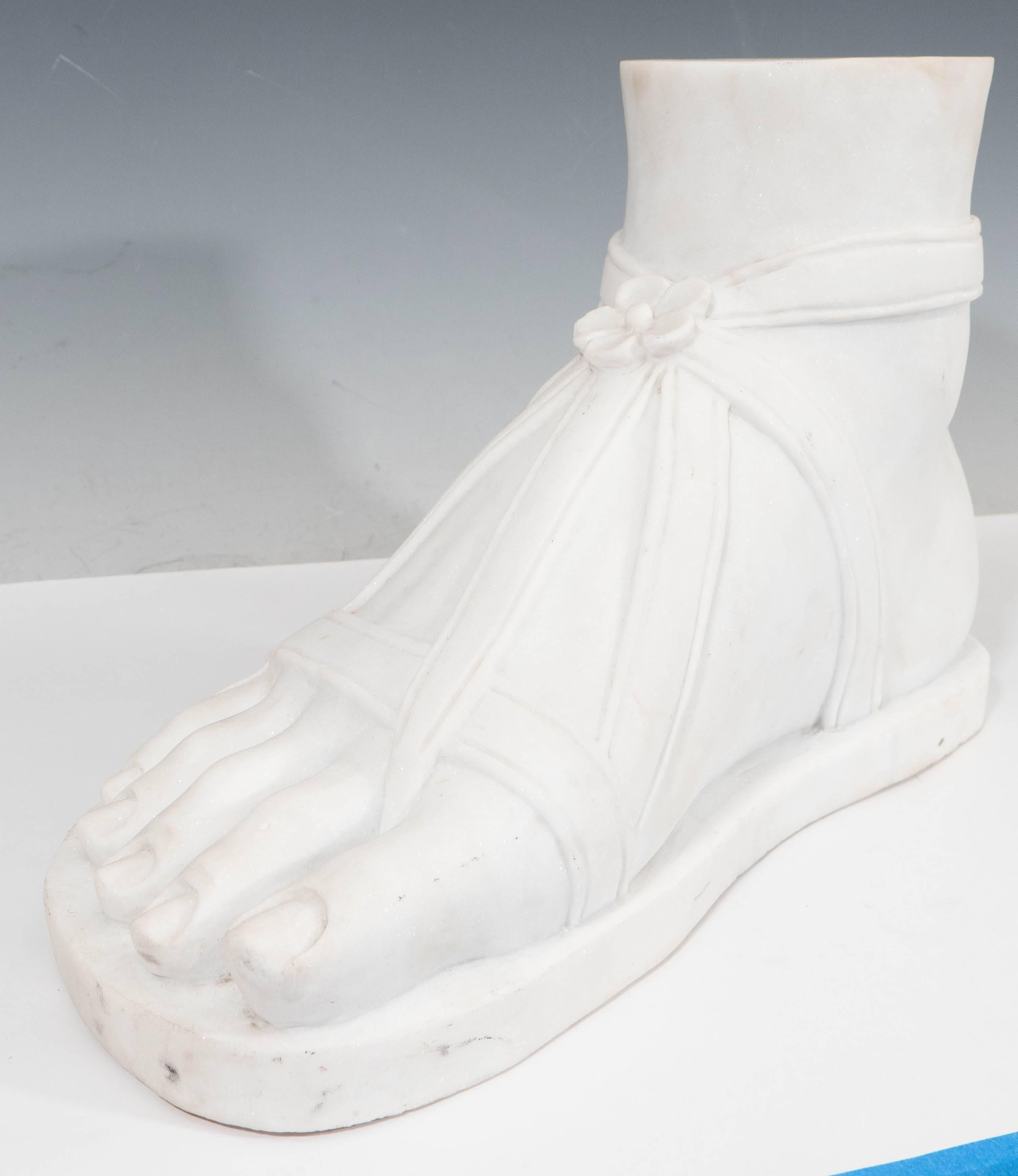 Classical Roman Large Italian Marble ‘Roman Centurion’ Foot
