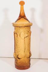 Set of Three Covered Glass Jars by Wayne Husted for Stelvia Glass