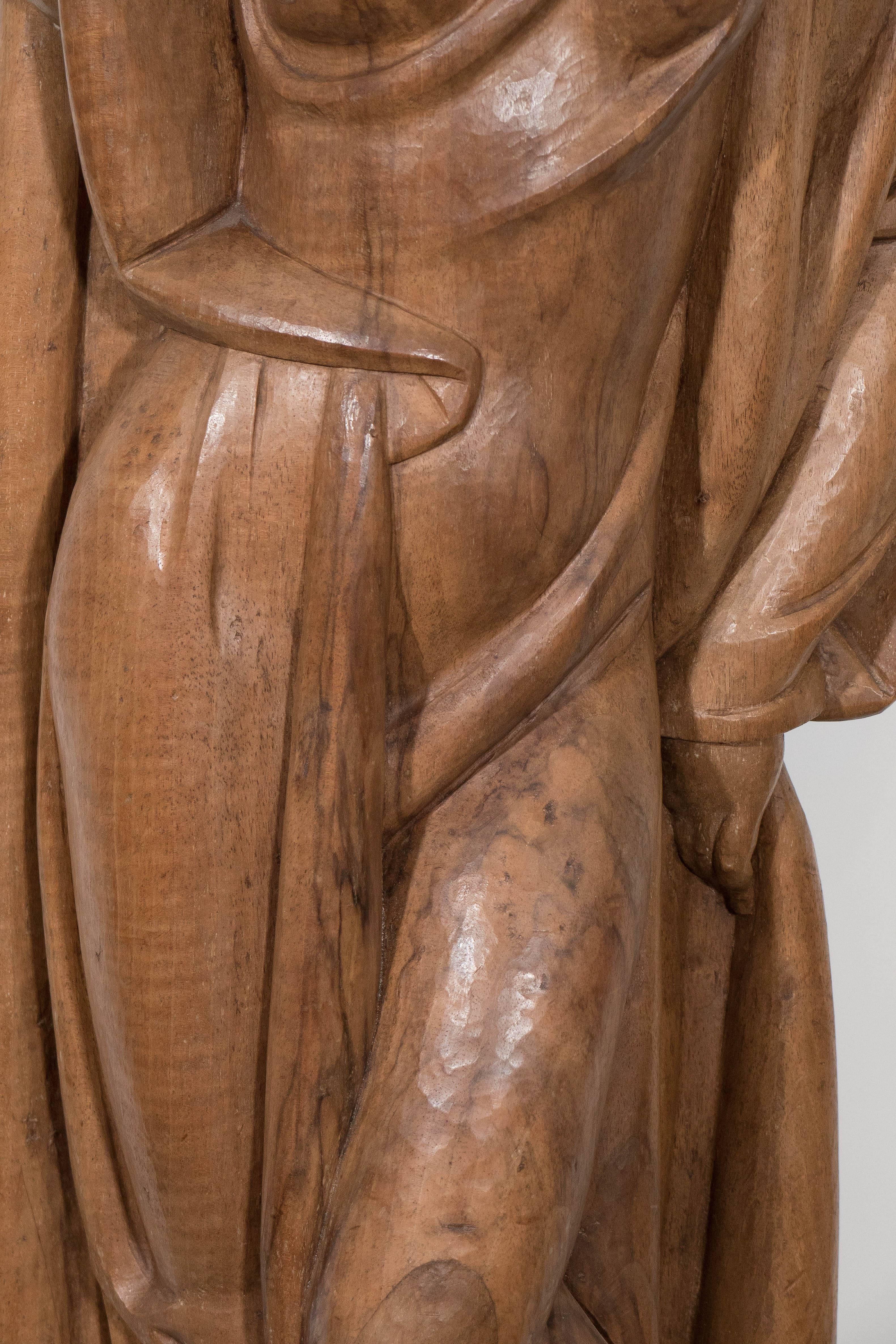 Art déco Sculpture moderniste en bois d'une femme, attribuée à Albert Wein en vente