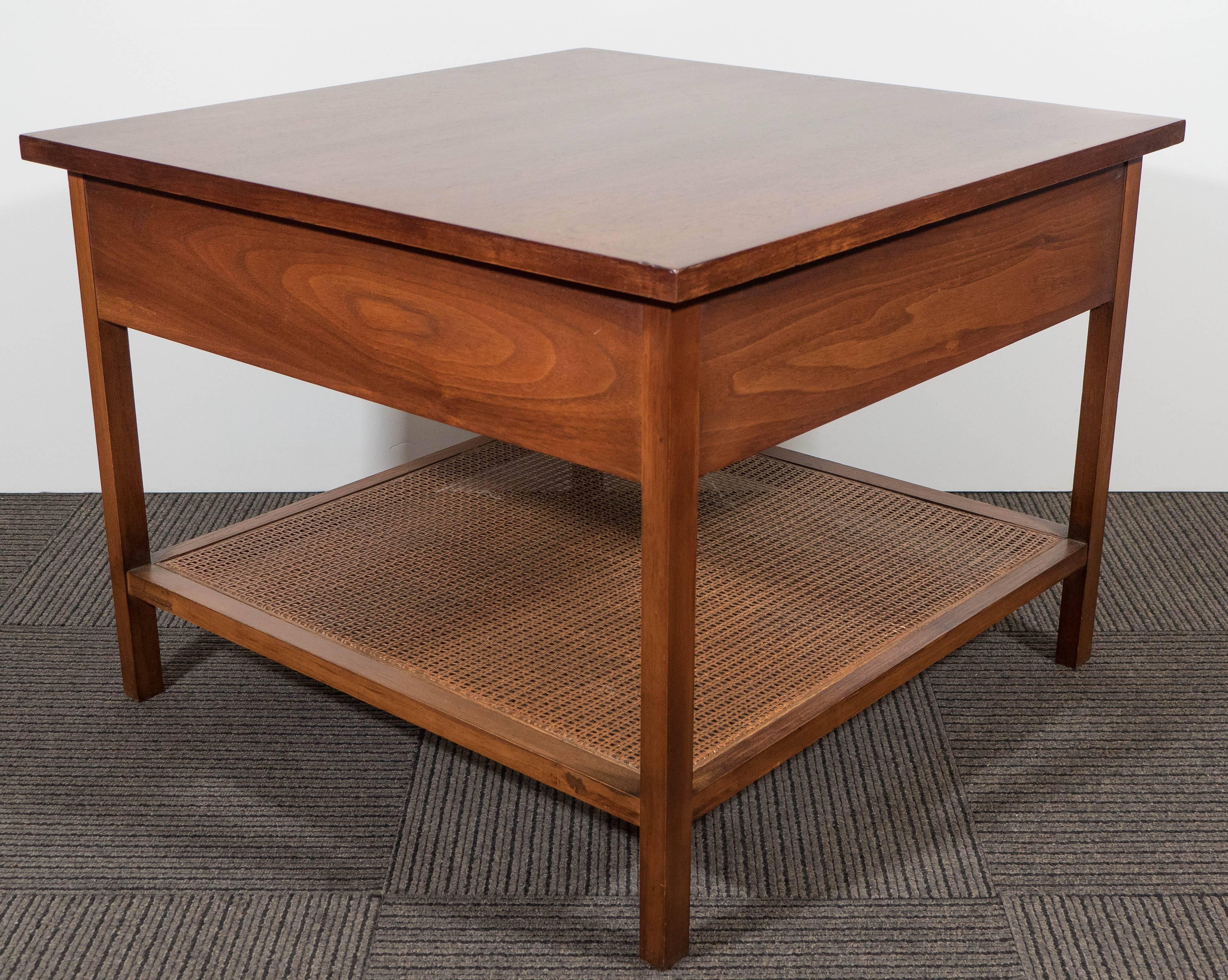 Mid-Century Modern Pair of 1960s Paul McCobb Side Tables for Lane in Walnut and Rosewood