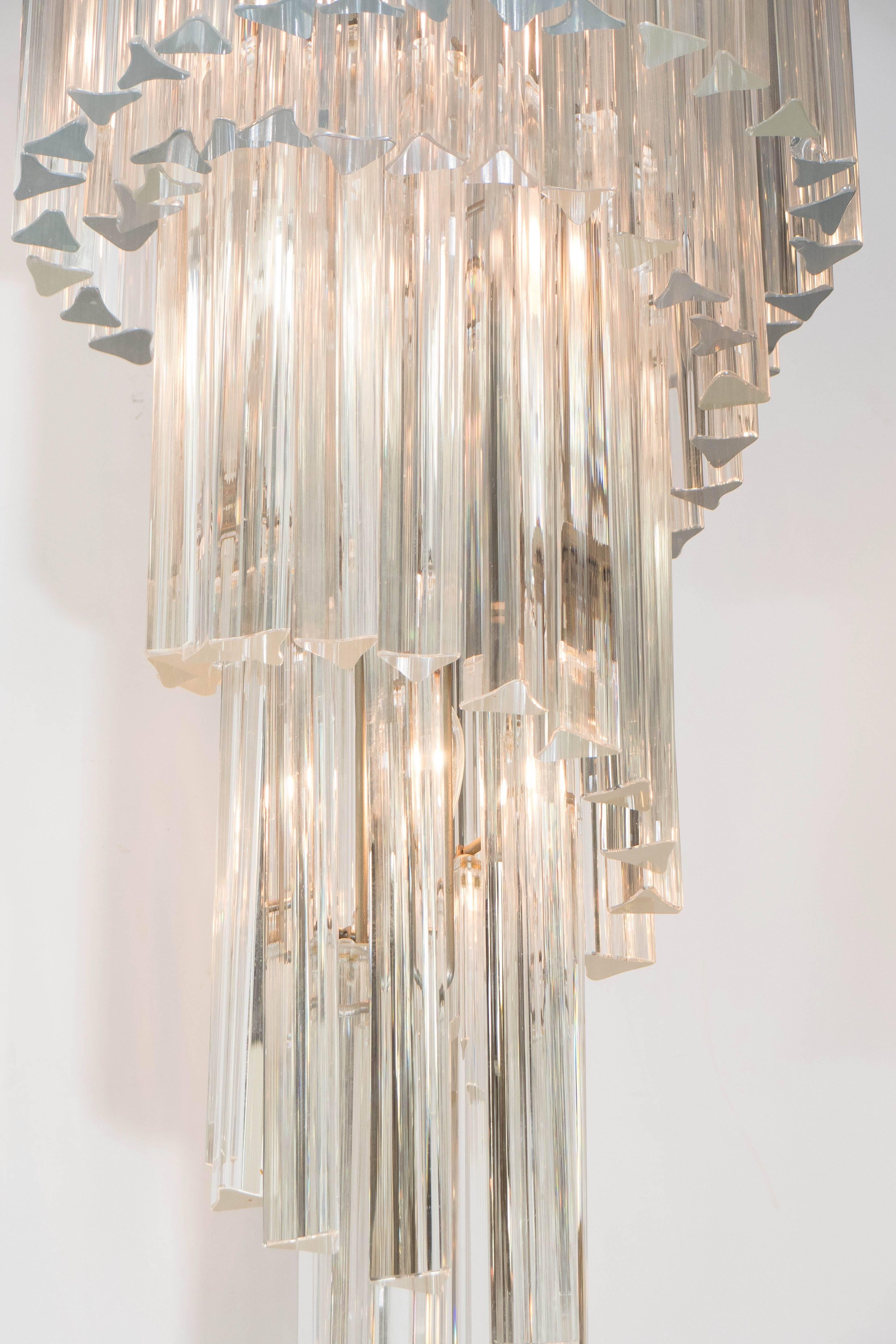 cascading chandeliers