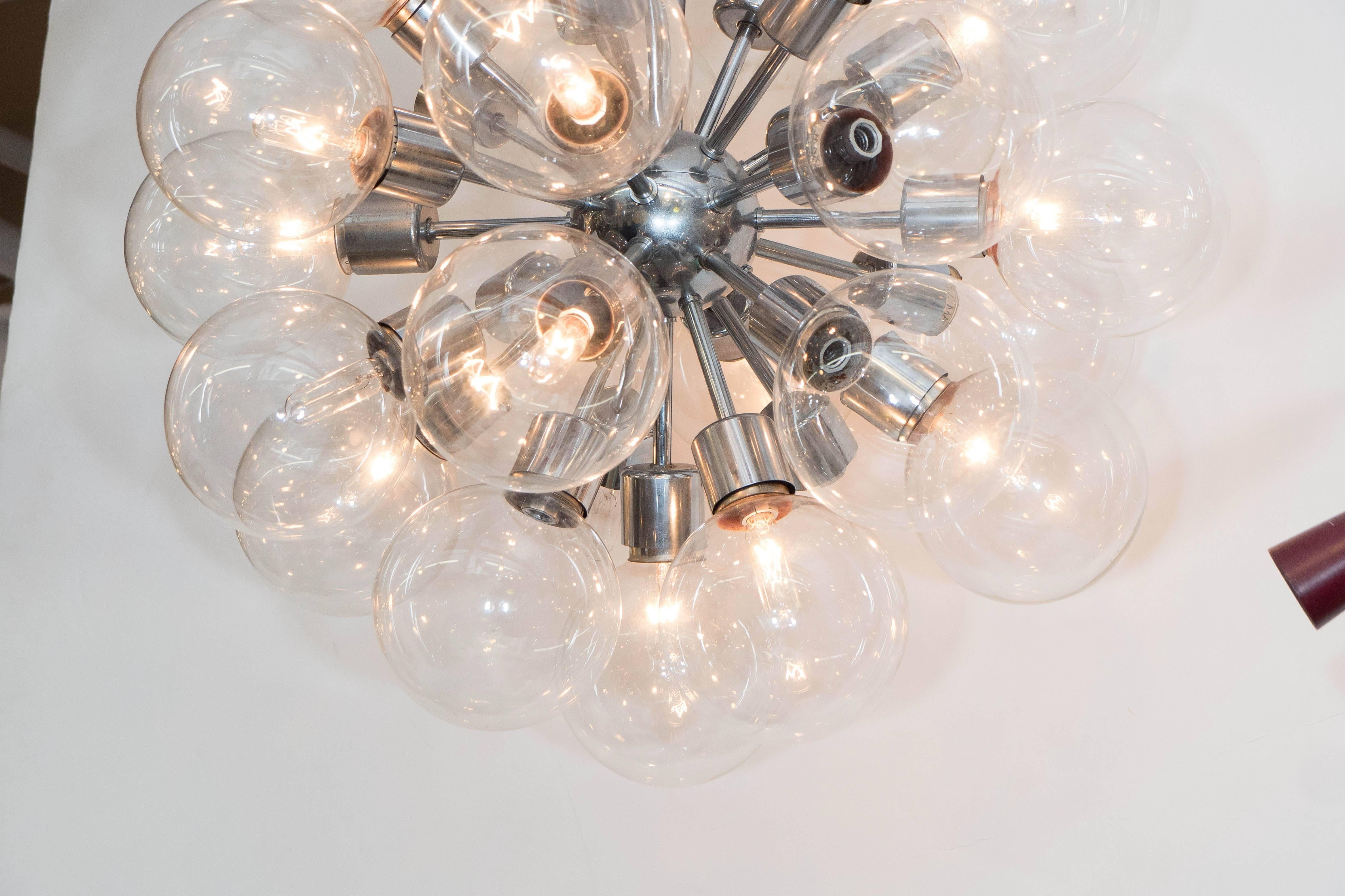 sputnik globe chandelier