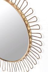 1950s Brass Sun with Mirror