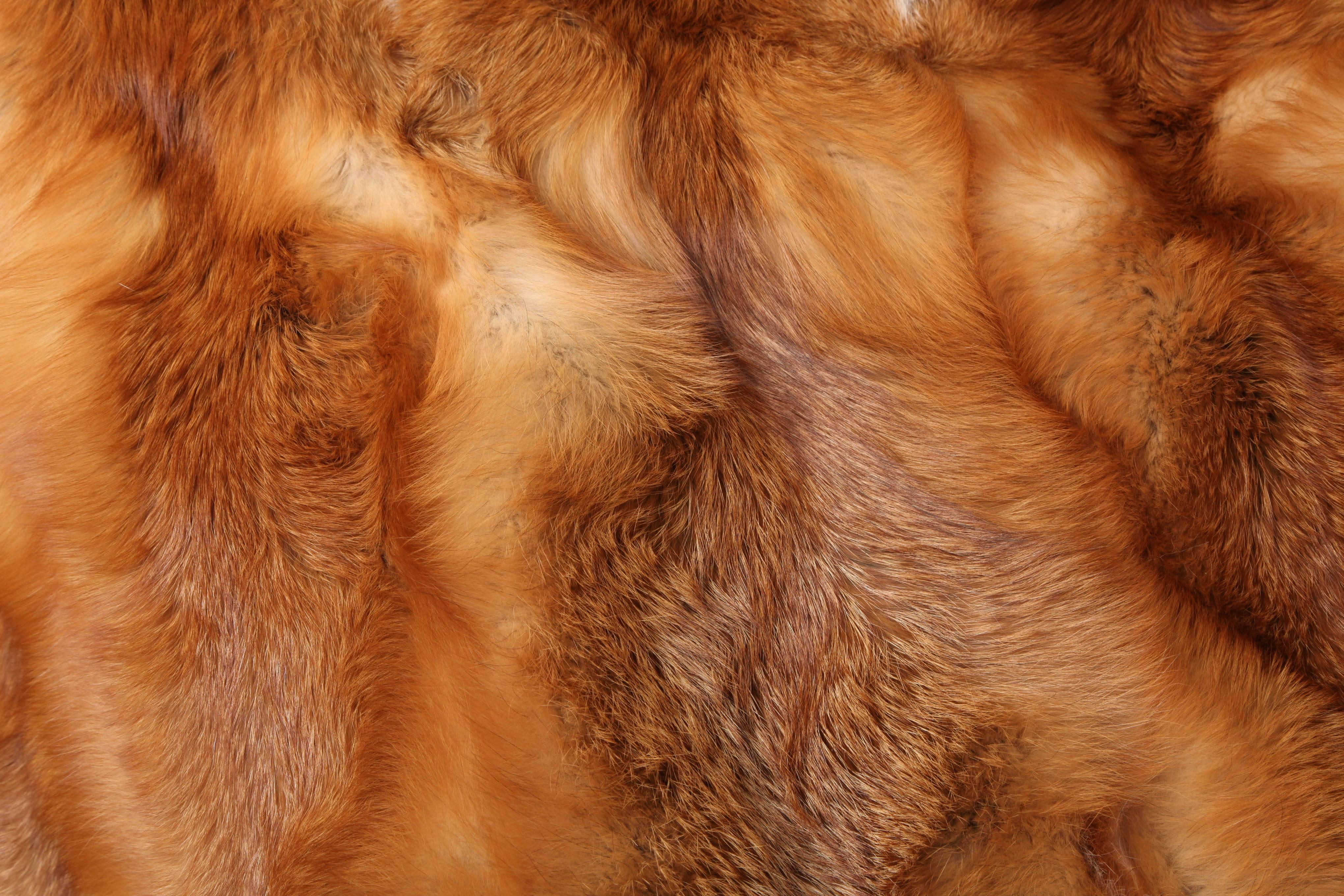 Modern Throw, Red Fox Fur