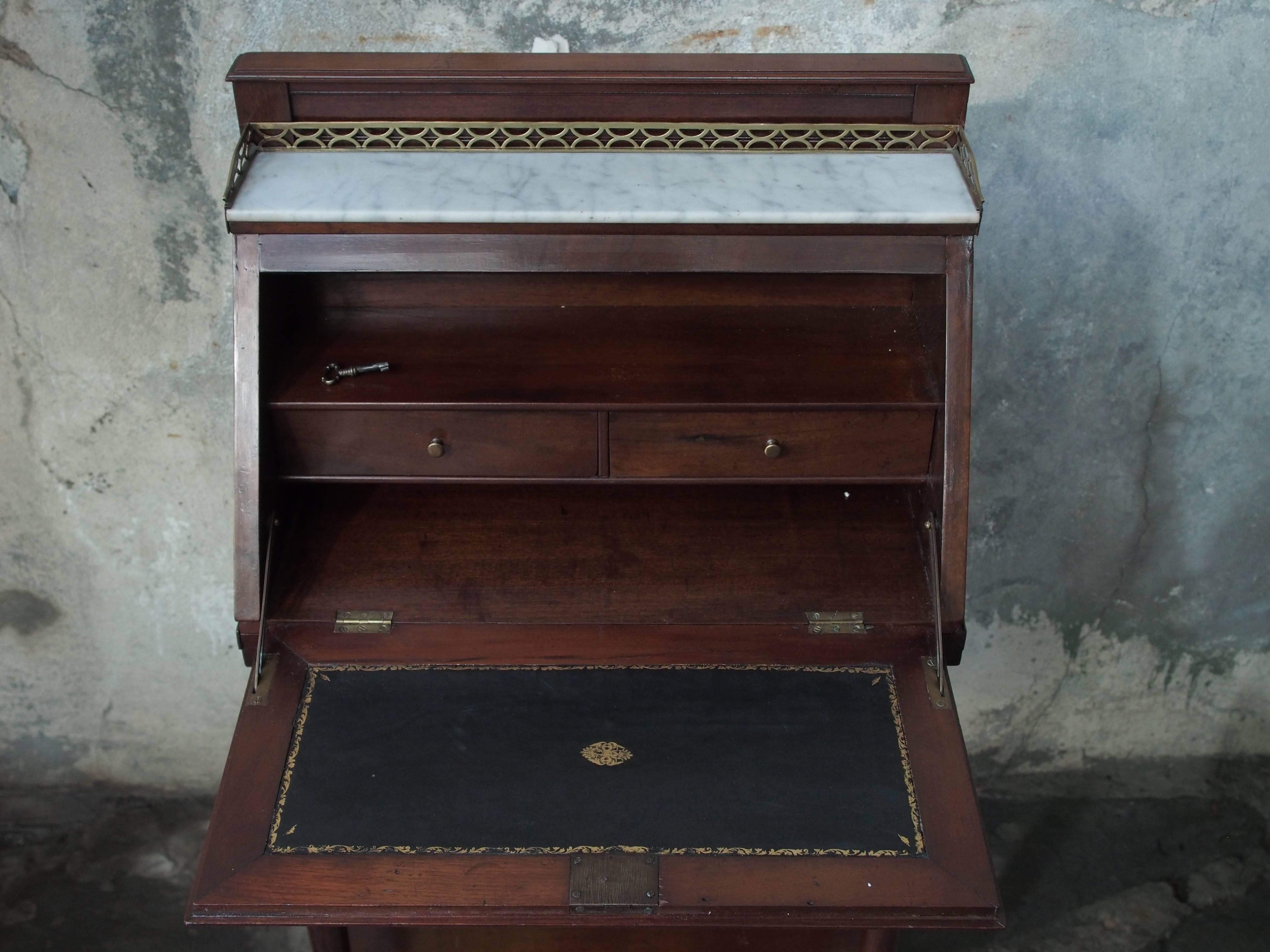 Unusual Small French Directoire or Empire Transition Desk In Good Condition For Sale In New Orleans, LA