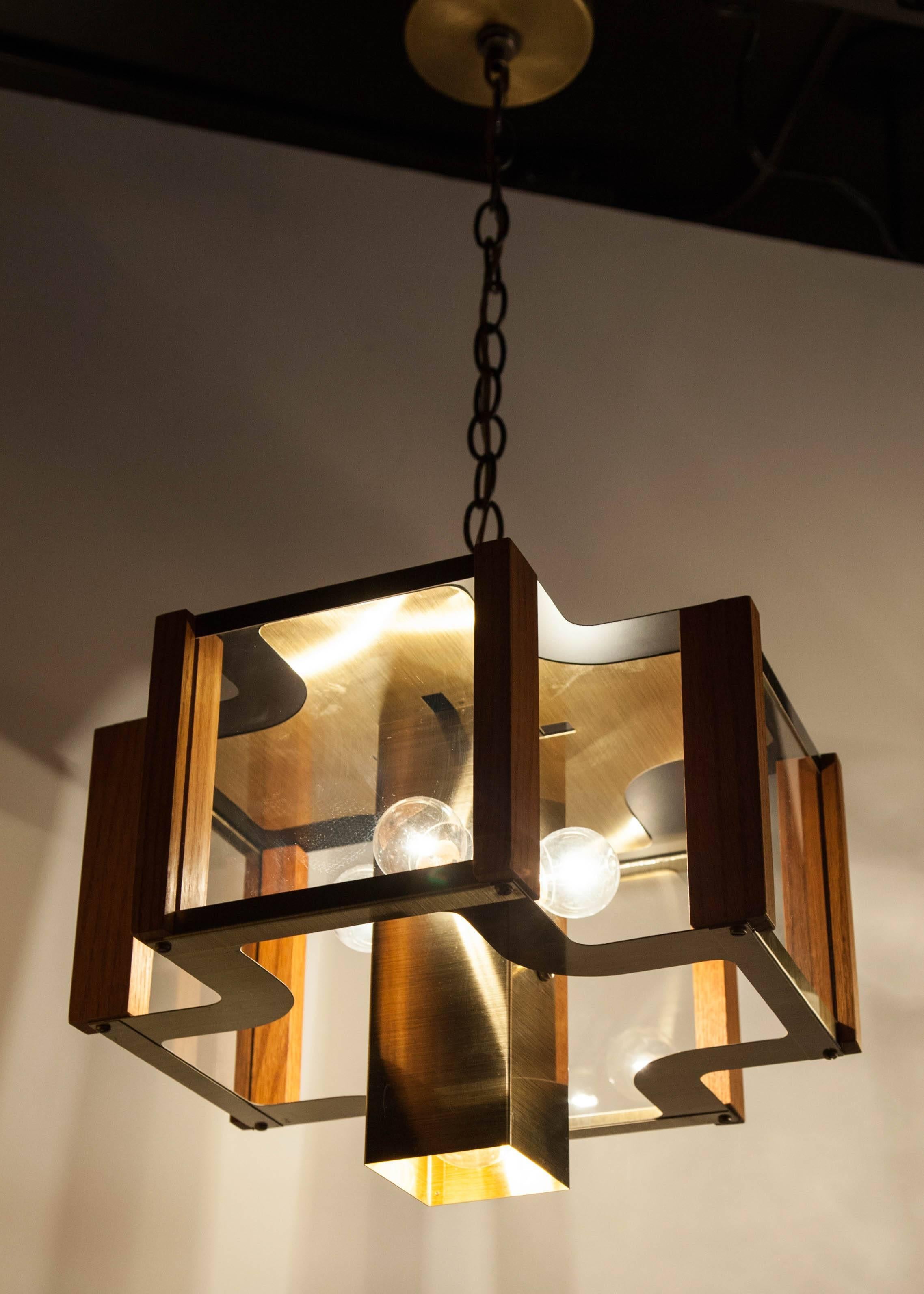 Mid-Century Architectural Light Fixture Designed by Frederick Ramond 1