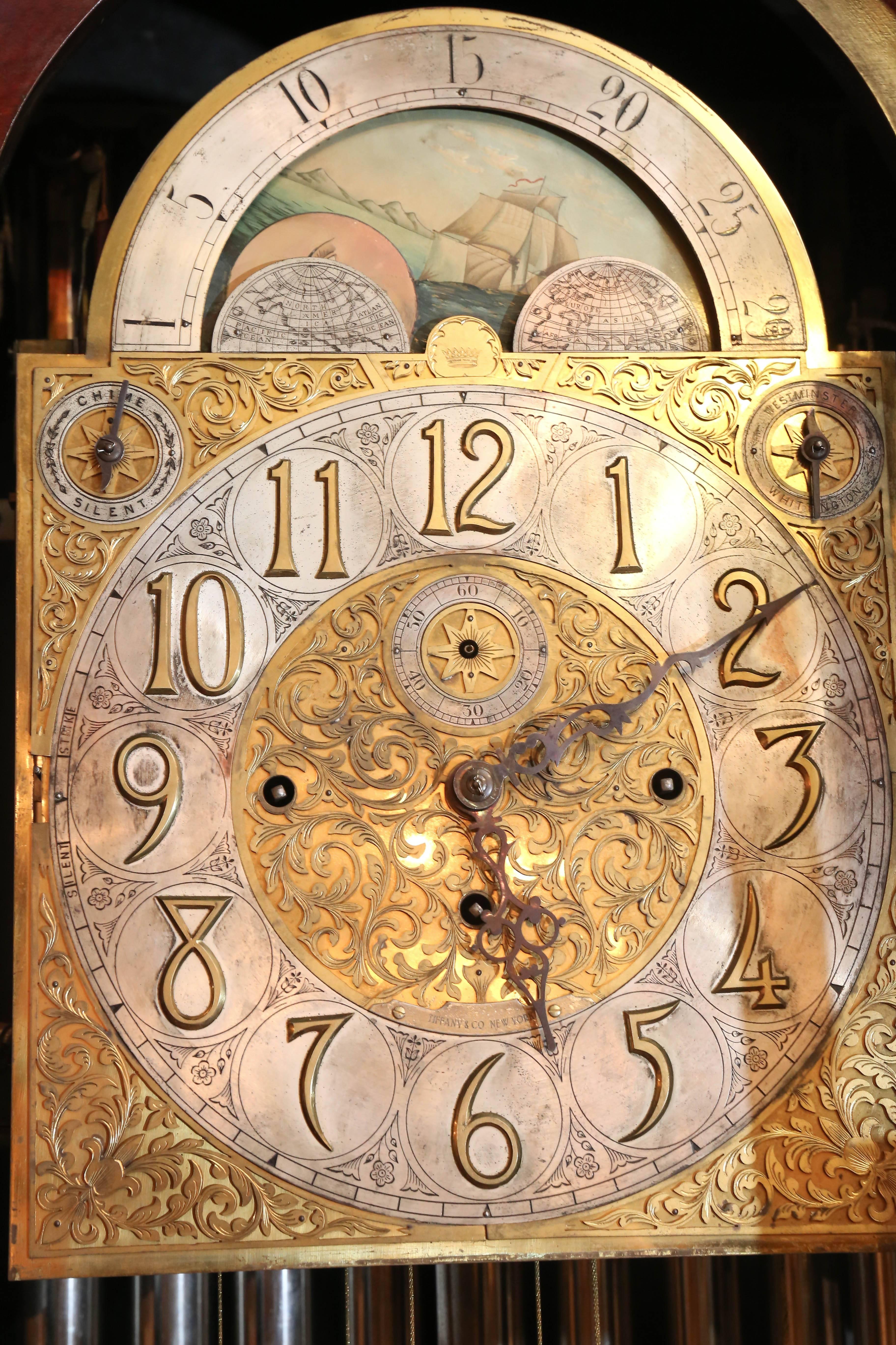 tiffany and co grandfather clock