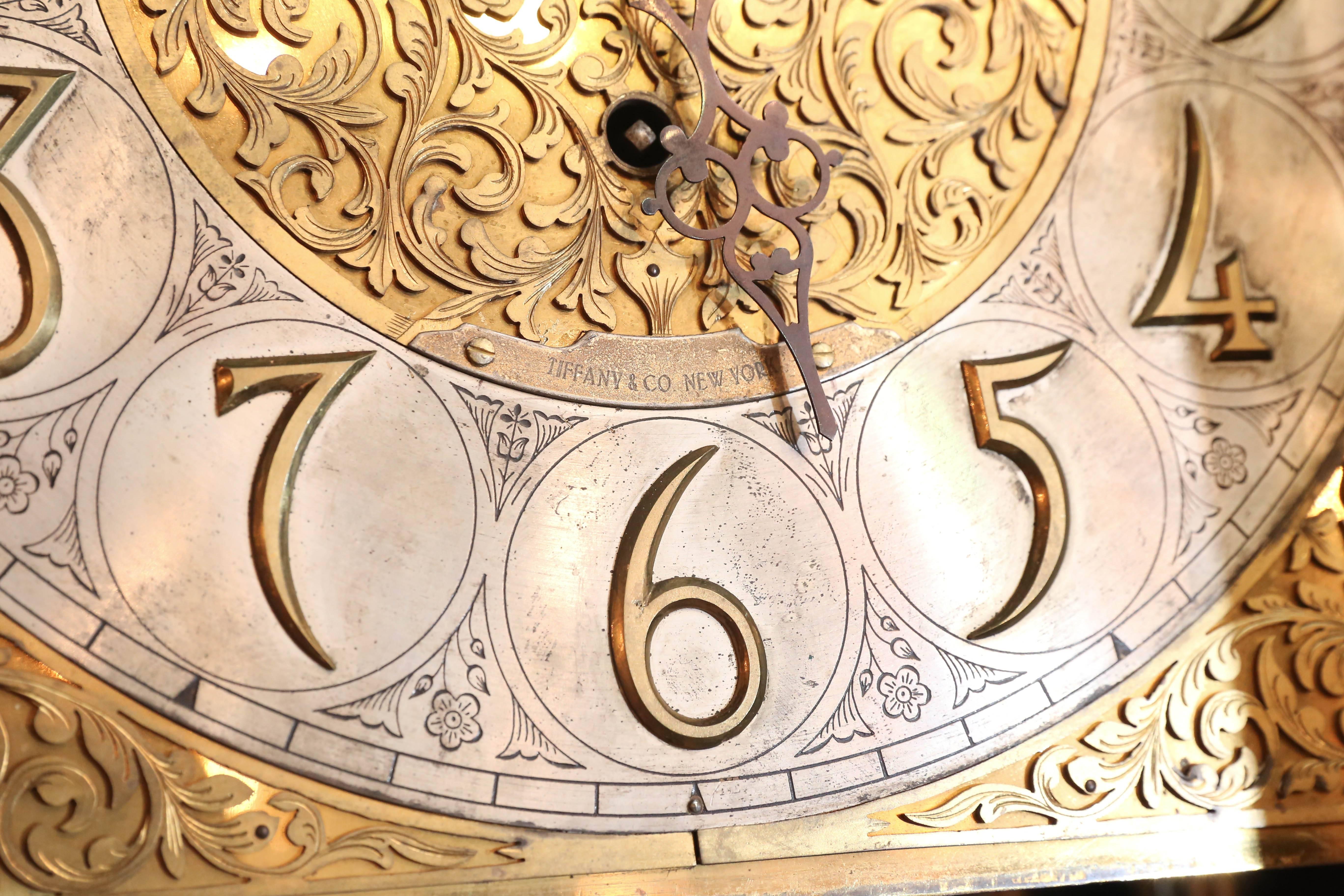 tiffany grandfather clock for sale