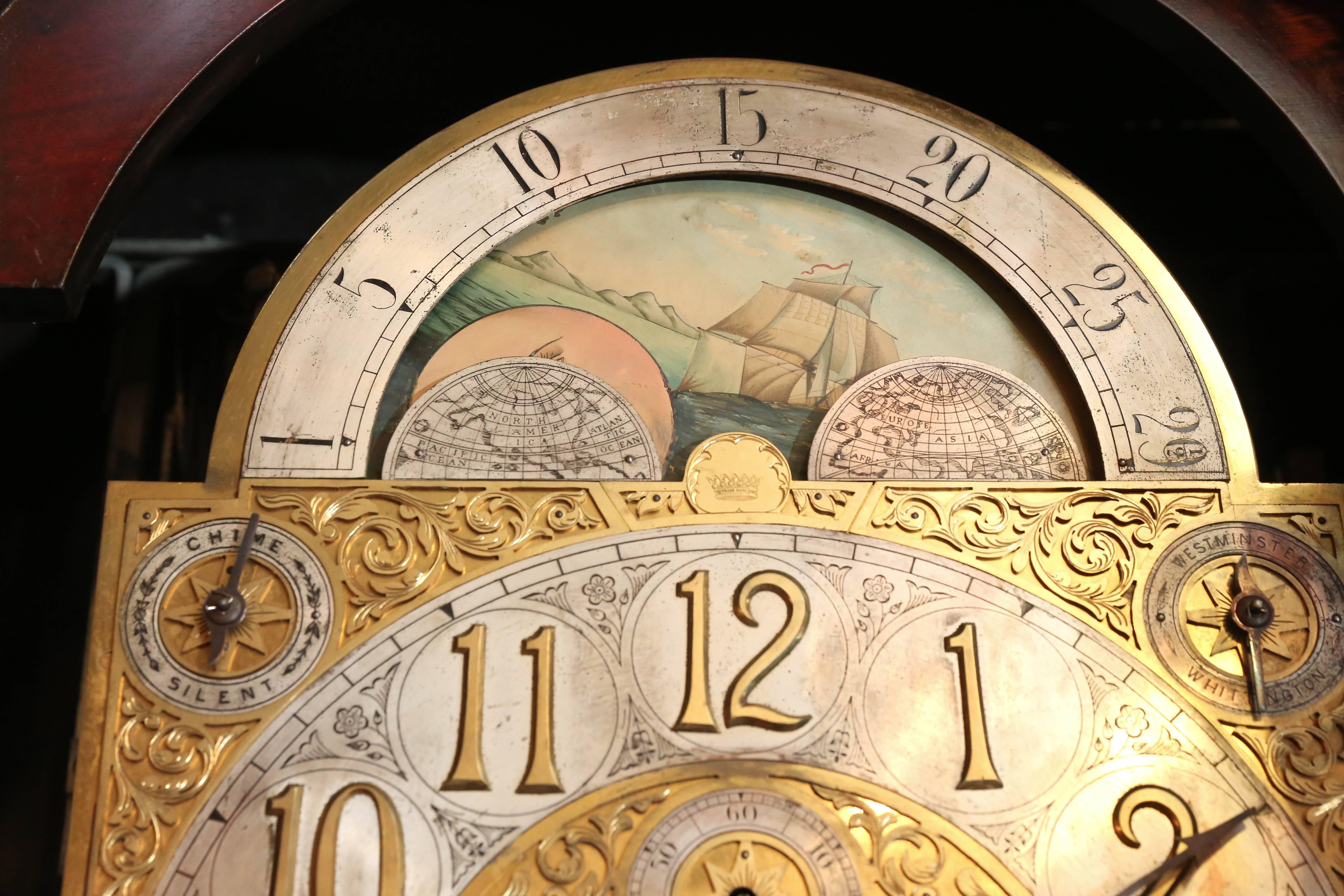 American Tiffany & Co. Grandfather Clock