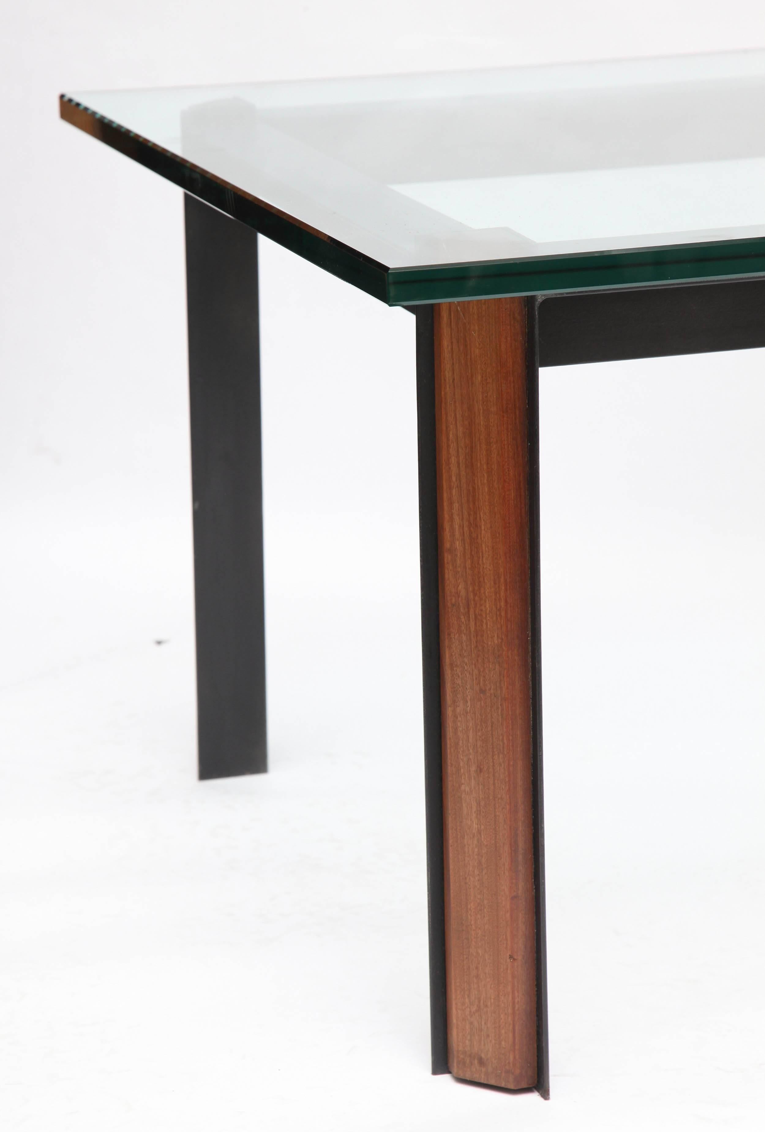  Side Tables Mid Century Modern Patinated Iron, Wood 1950's In Good Condition In New York, NY