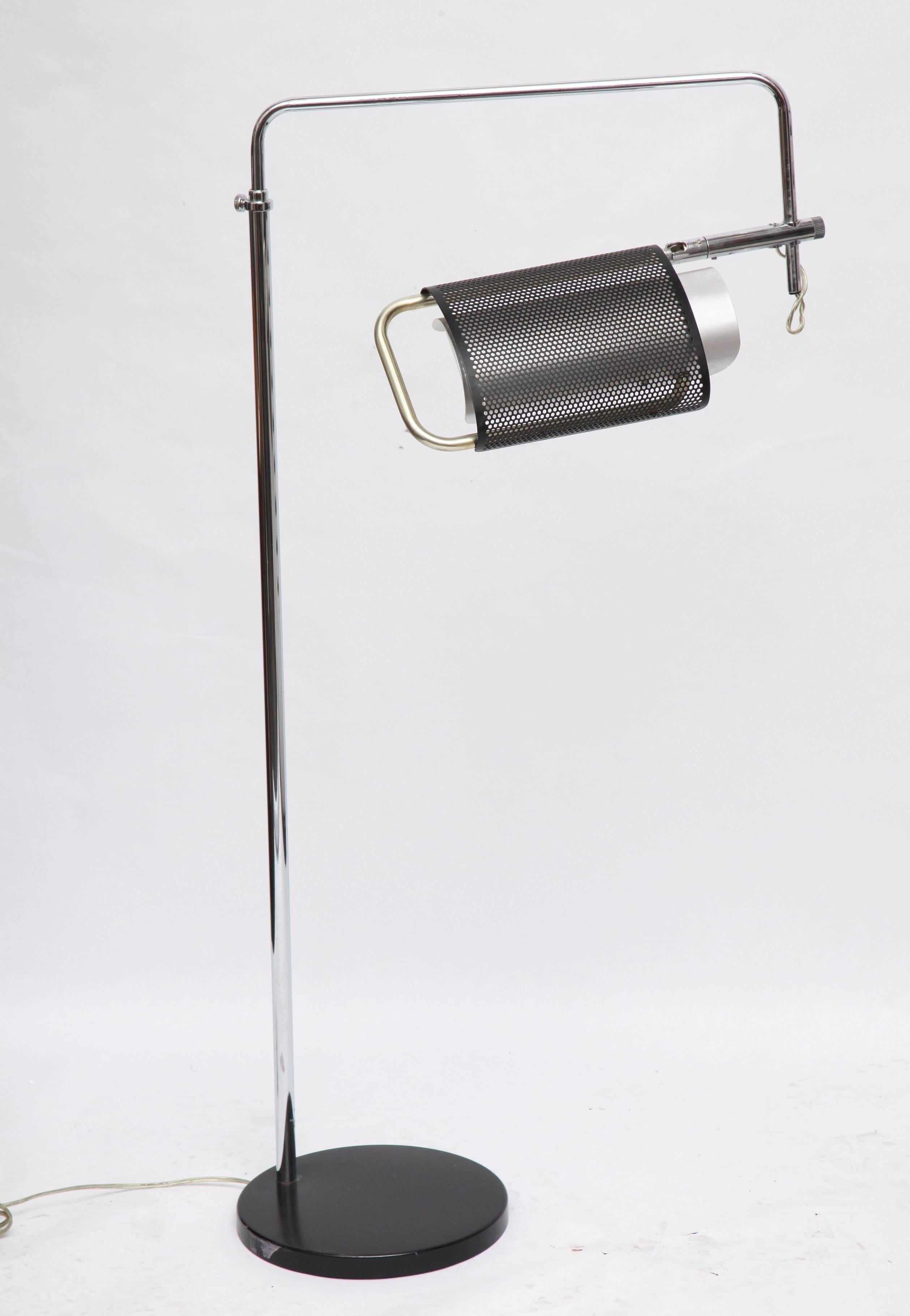 Metal Robert Sonneman Articulated Floor Lamp Mid Century Modern 1970's