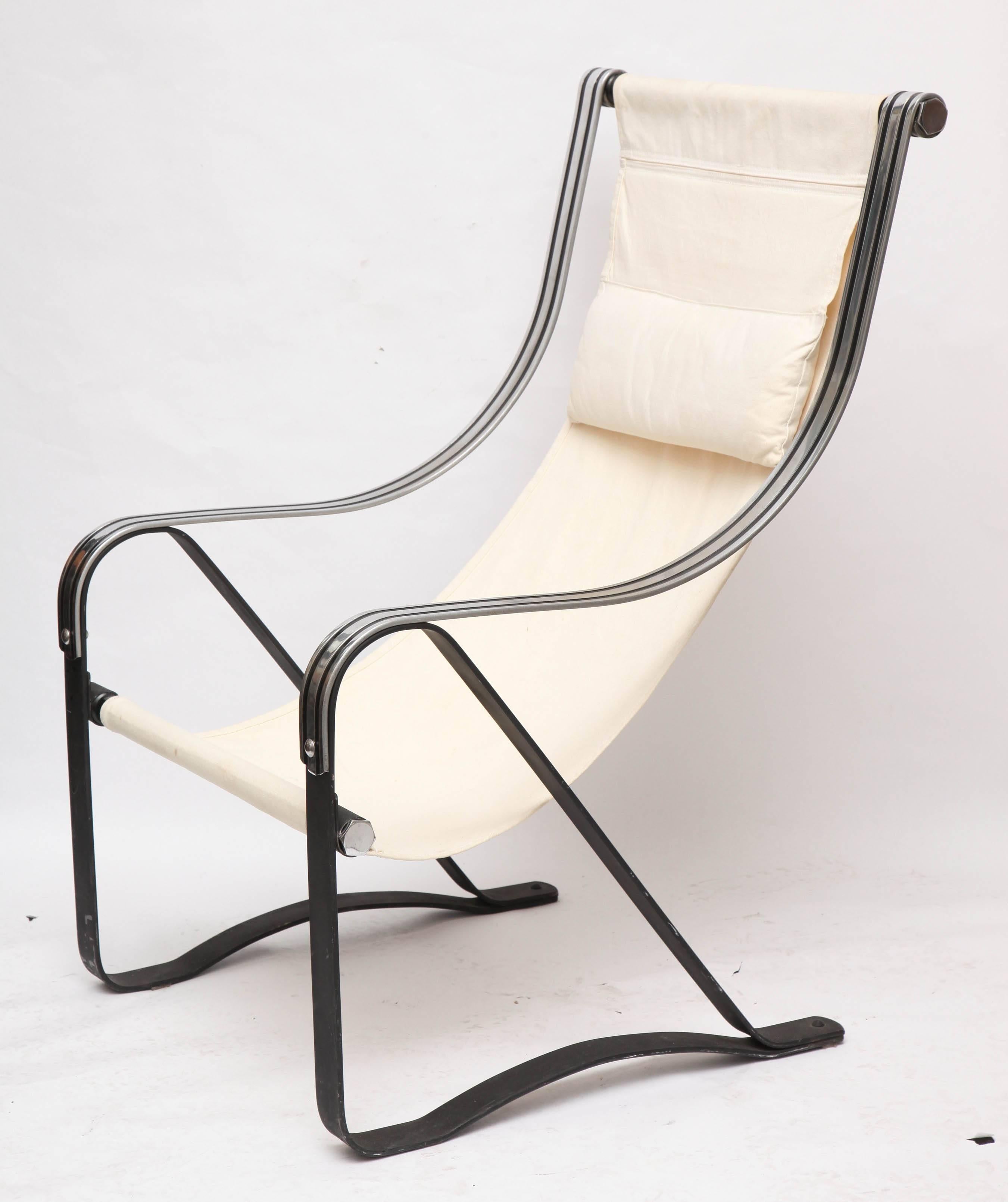 Metalwork 1930s American Modernist Chair by Mc Kay
