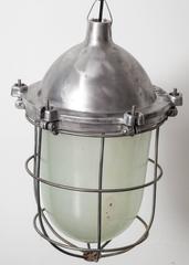 Brushed Metal Cage Light