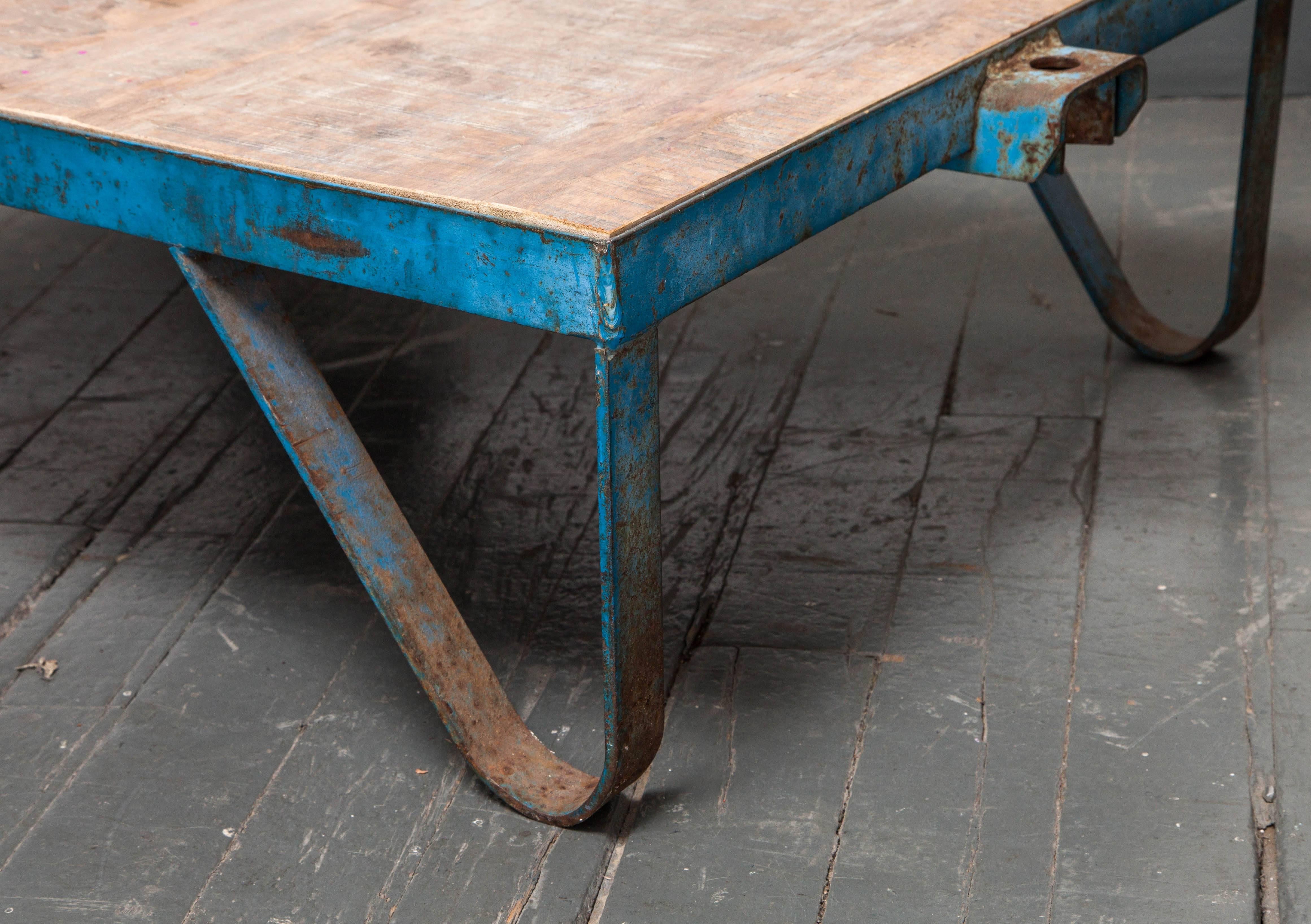 Industrial Cart Table For Sale 1