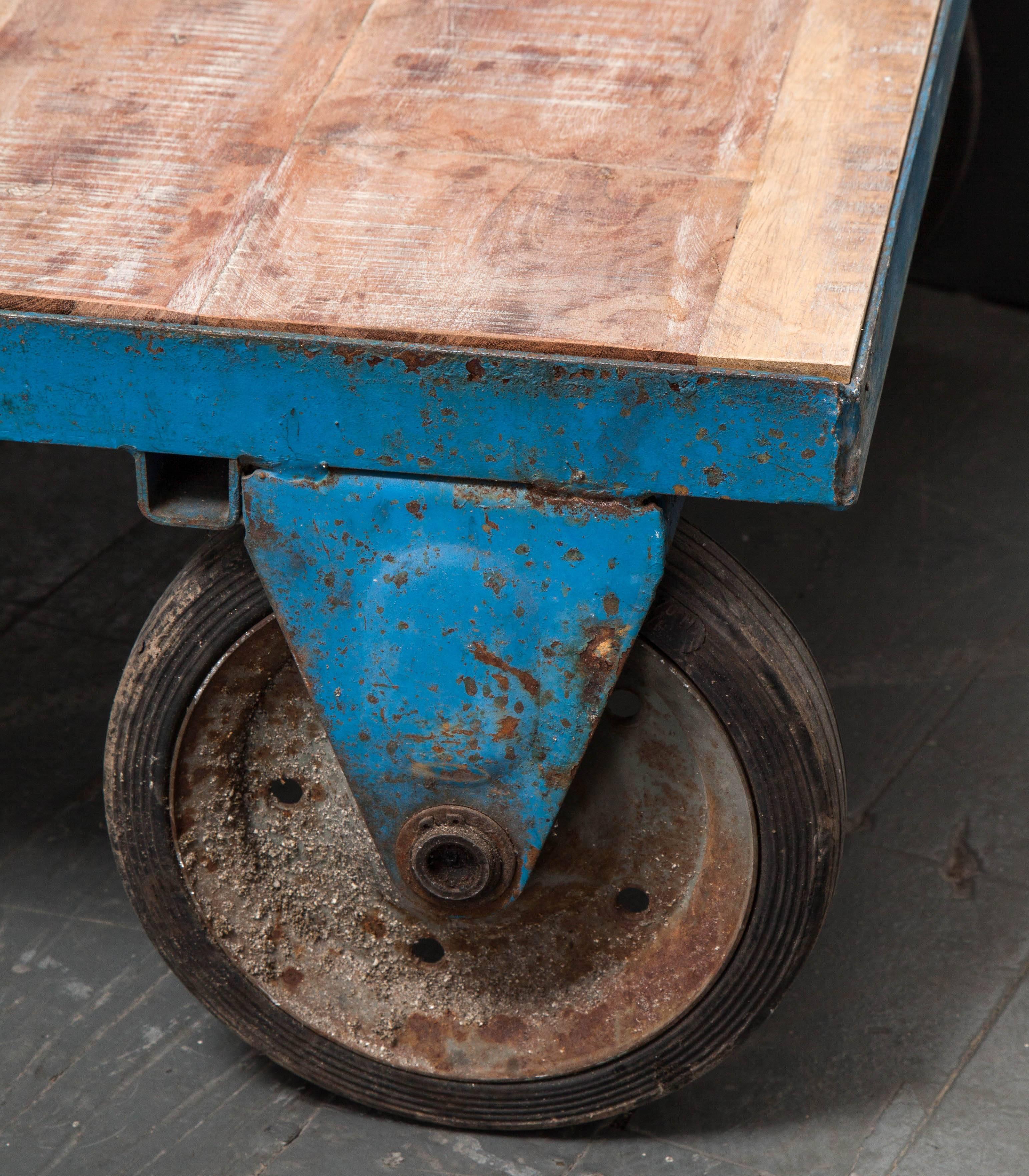 Industrial Cart Table For Sale 3