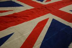 Early 19th Century  About 1840s Union Jack Flag (British Naval Flag)