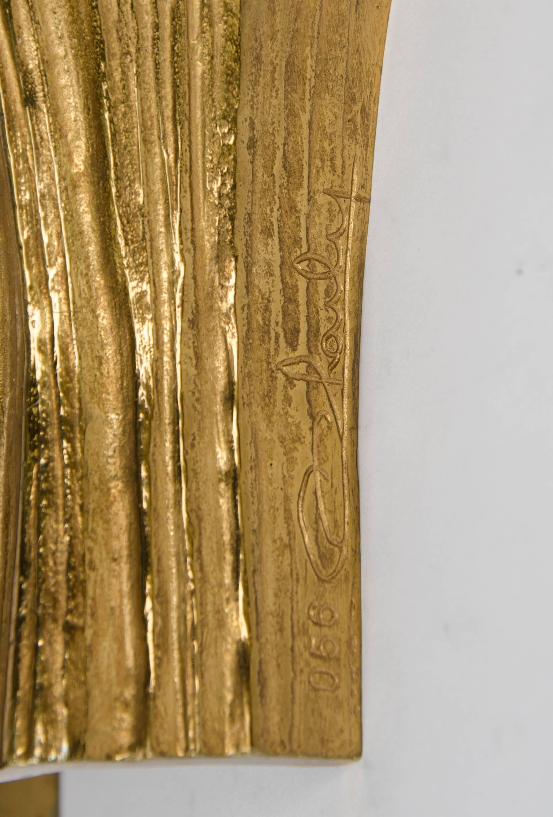 set of 3 Maison Charles Cascade sconces In Excellent Condition In Henley-on Thames, Oxfordshire