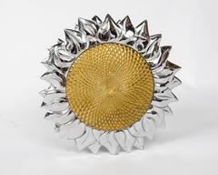 Maniglia per porta grande a forma di girasole bifacciale di Chrystiane Charles