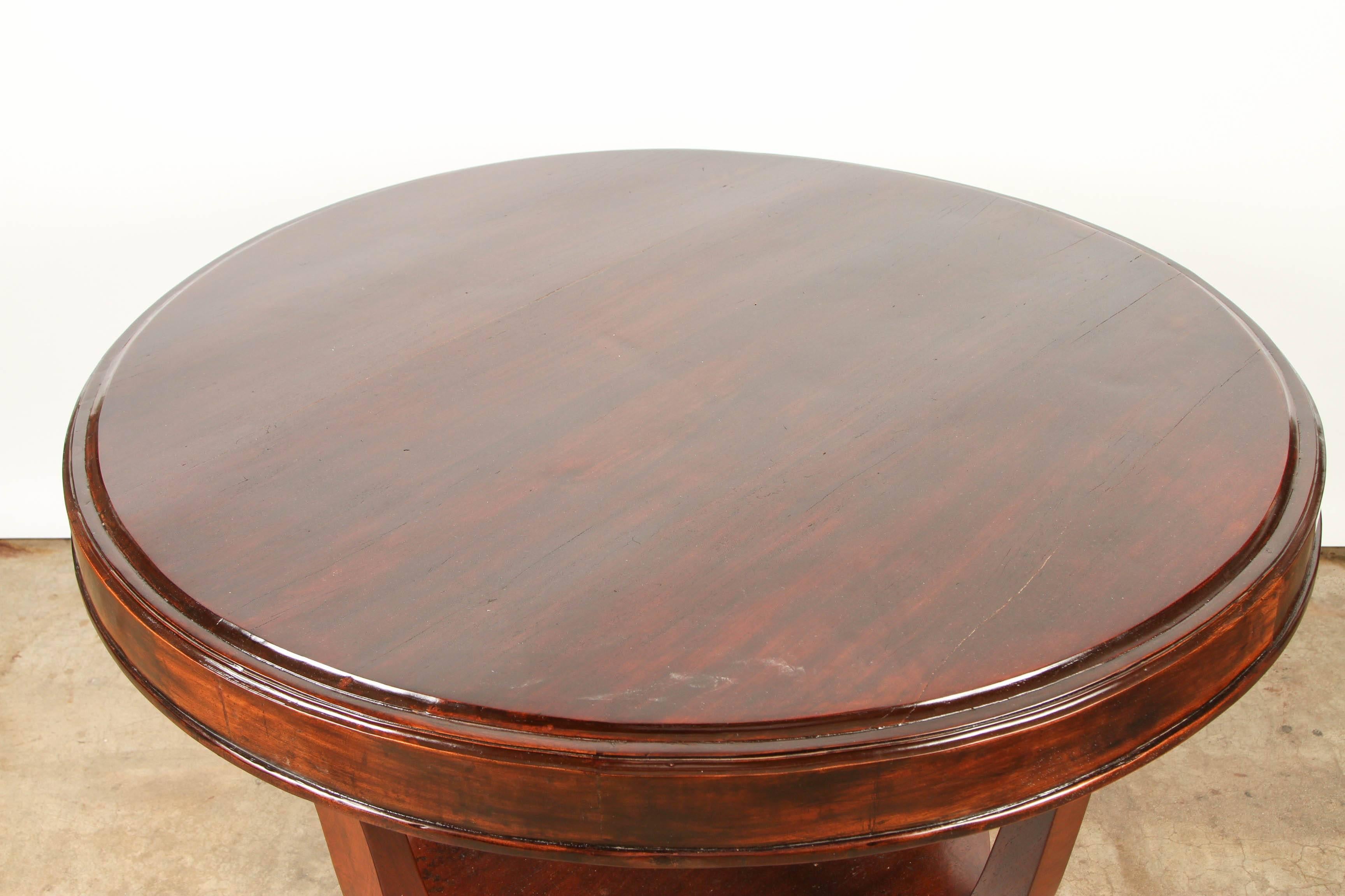 20th Century Round Rosewood Table