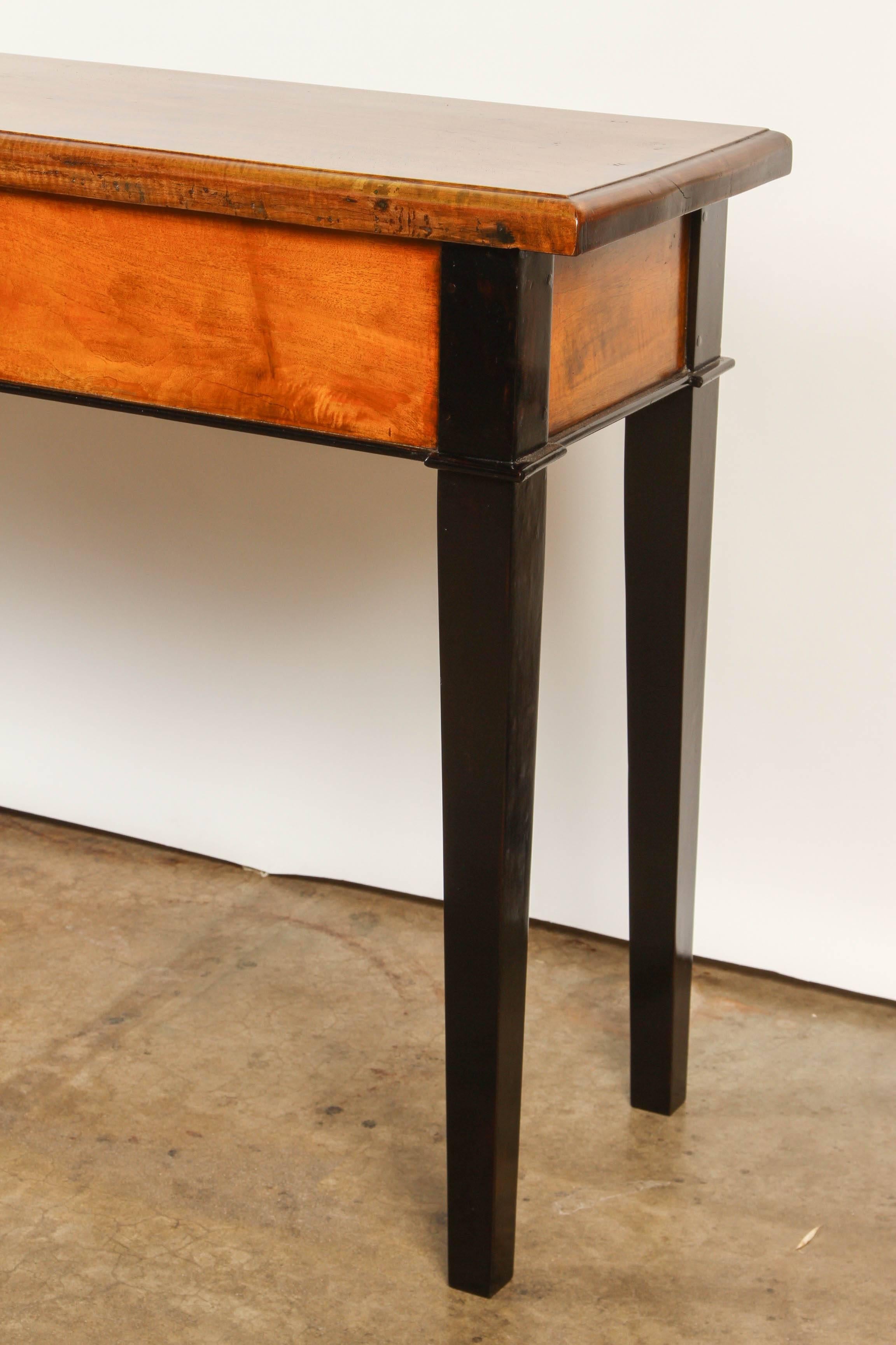 Arts and Crafts French Colonial Vietnamese Tigerwood Console