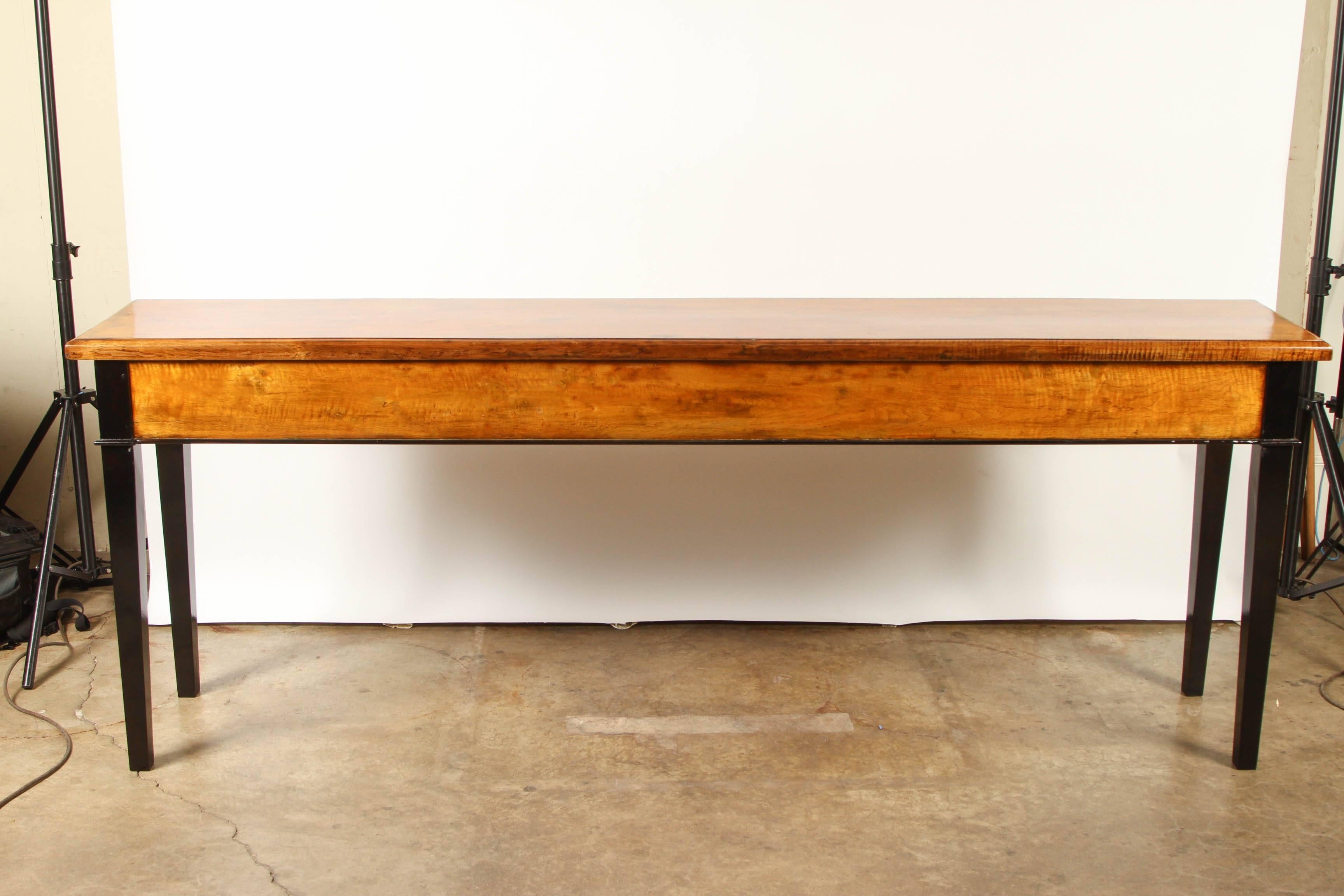 French Colonial Vietnamese Tigerwood Console 4