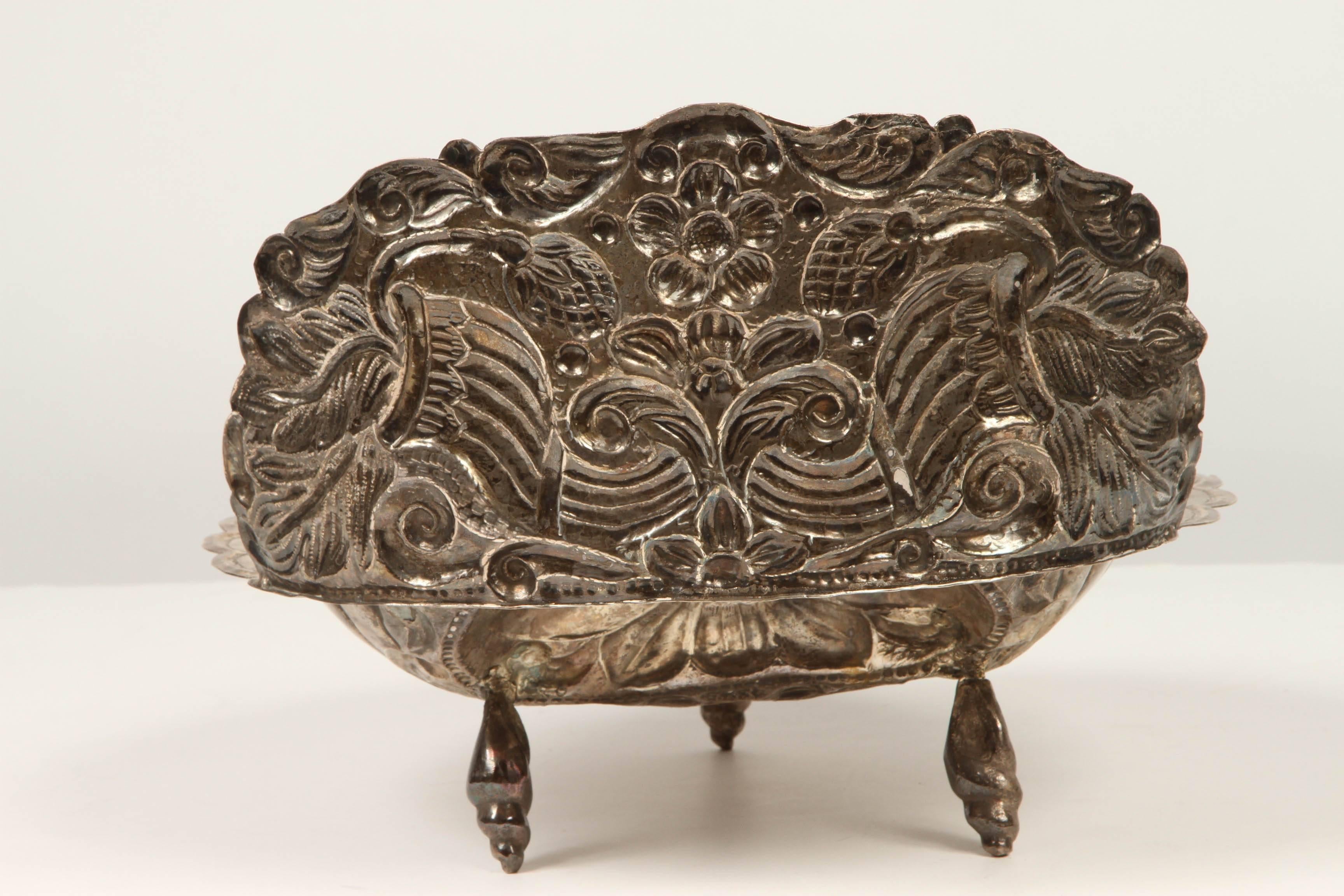 19th Century Peruvian Silver Baptismal Font 1