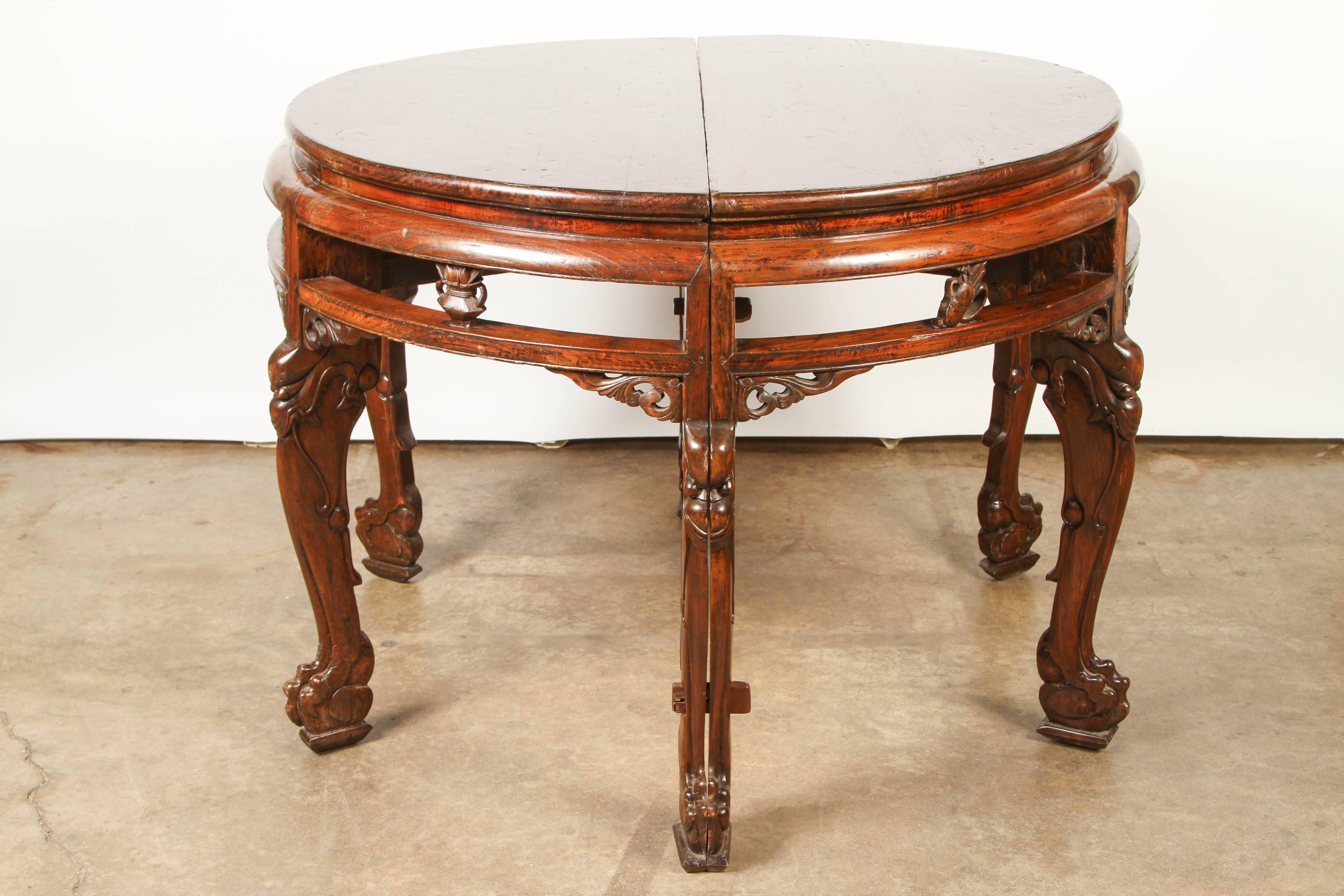 Chinese Center table or Pair of Demi Lunes 2