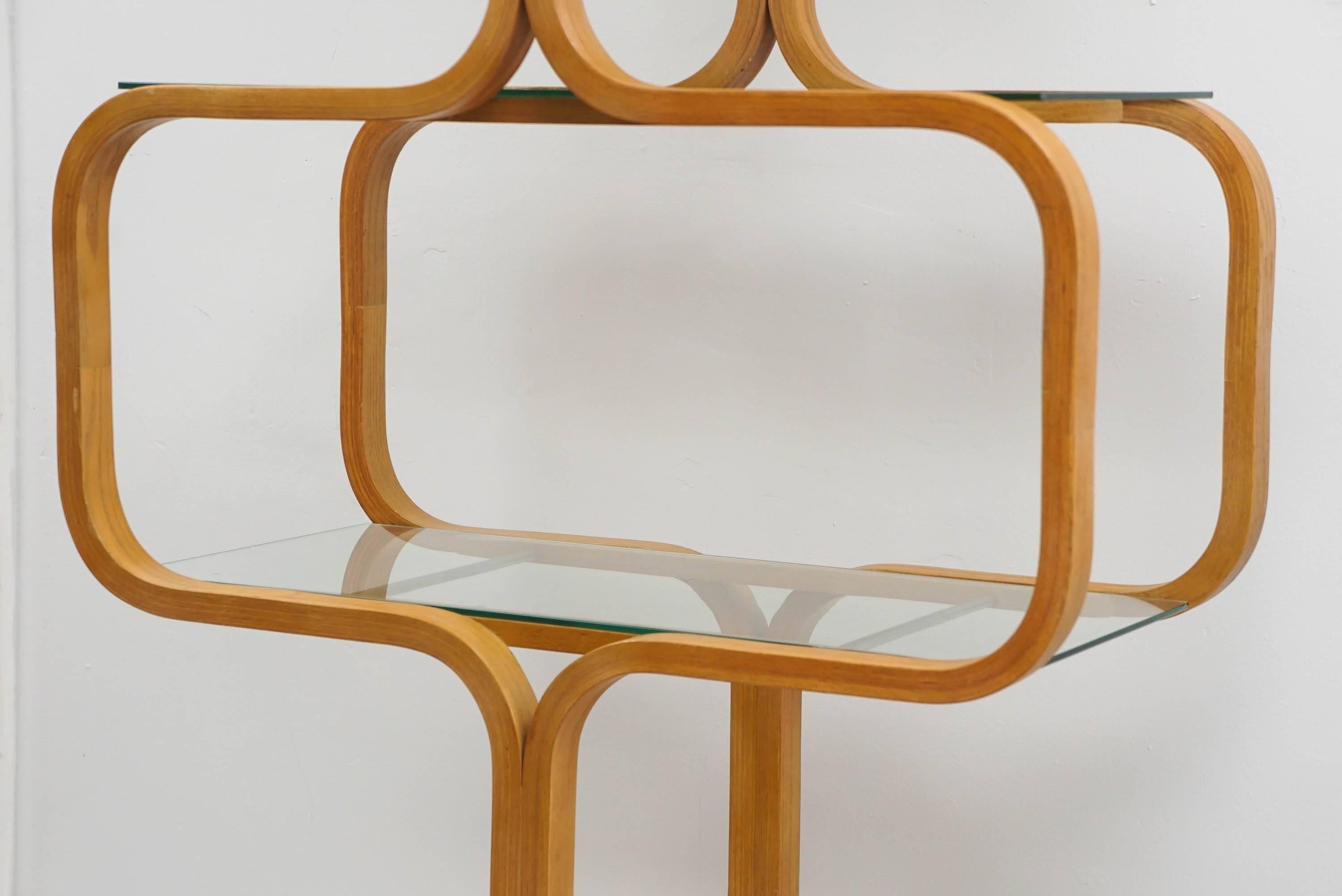 Mid-Century Modern Plycraft Bentwood Etagere, 1970s