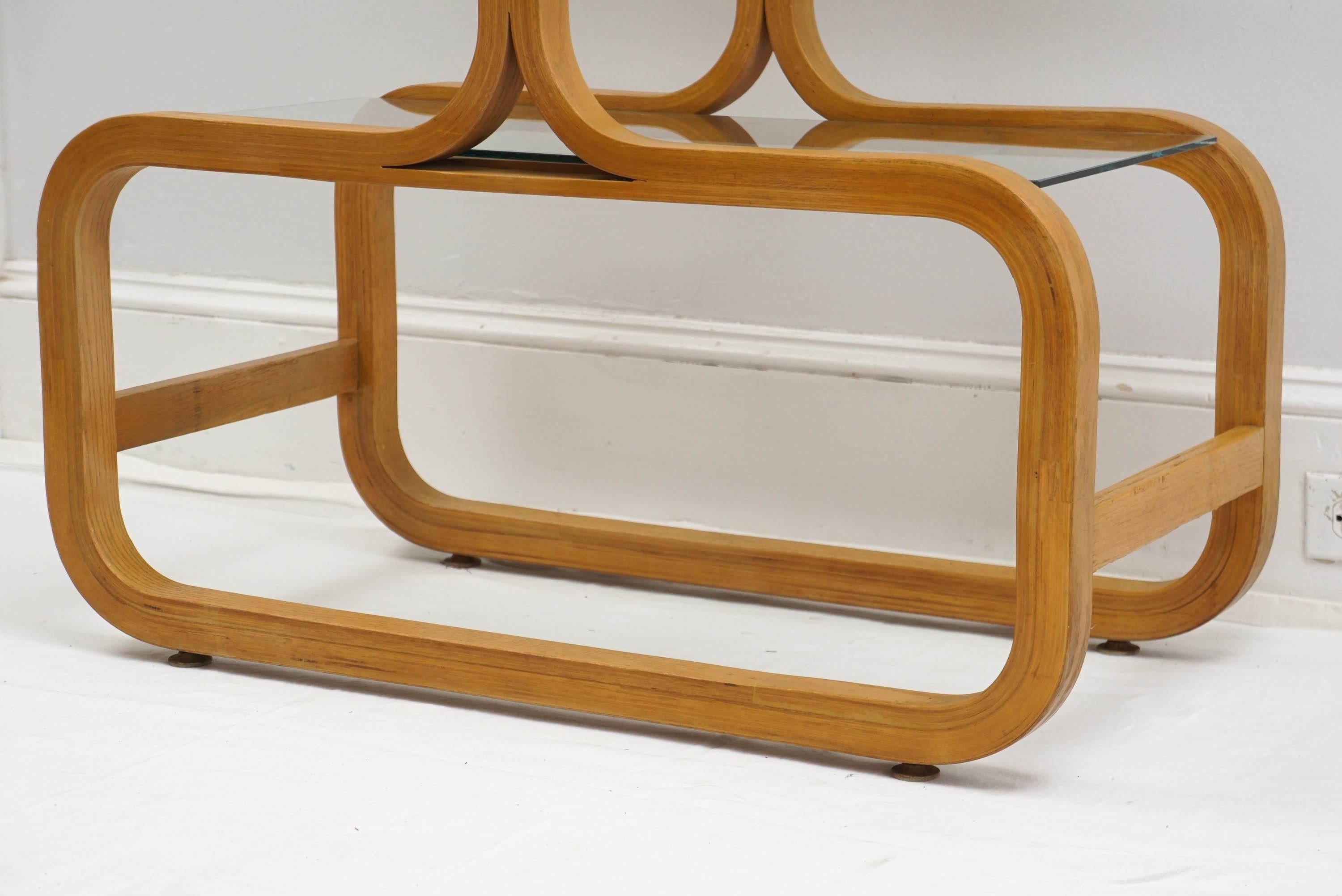 American Plycraft Bentwood Etagere, 1970s