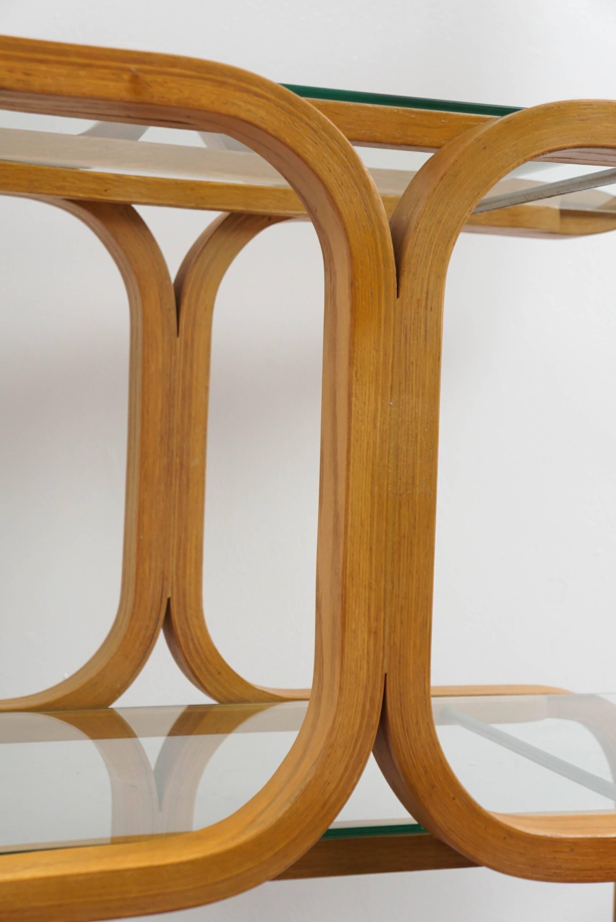 Plycraft Bentwood Etagere, 1970s In Excellent Condition In Canaan, CT