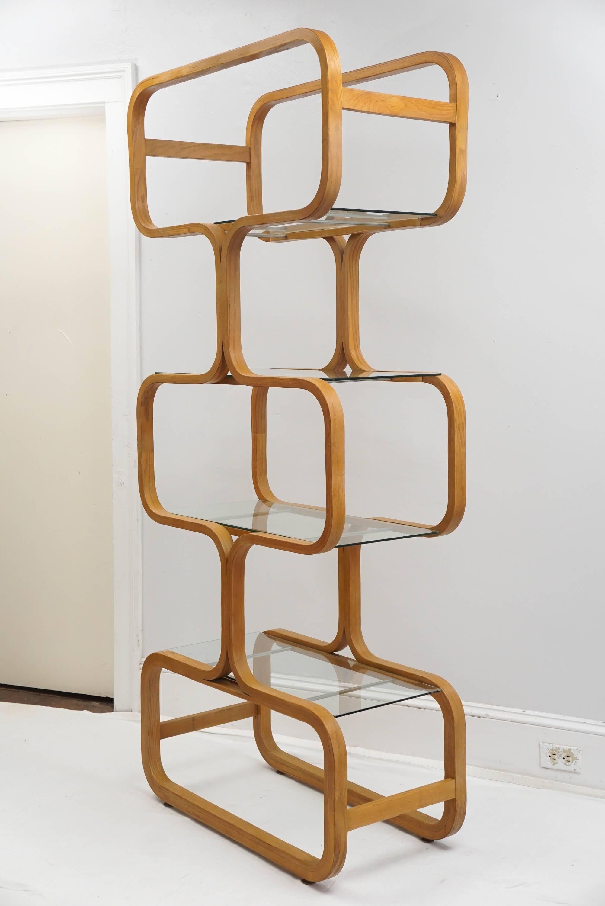 Plywood Plycraft Bentwood Etagere, 1970s