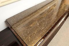 French Art Deco Macassar Veneer Grand Scale Breakfront