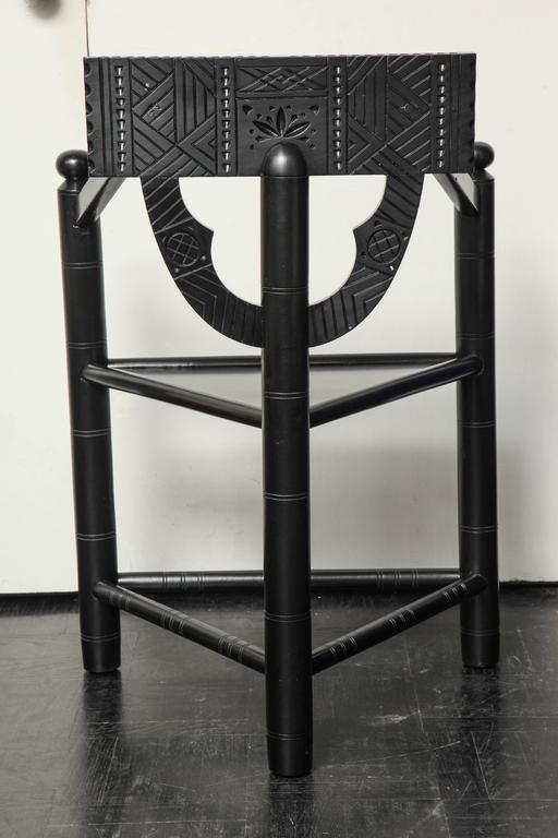 19th Century Ebonized Walnut Turner Chair 2