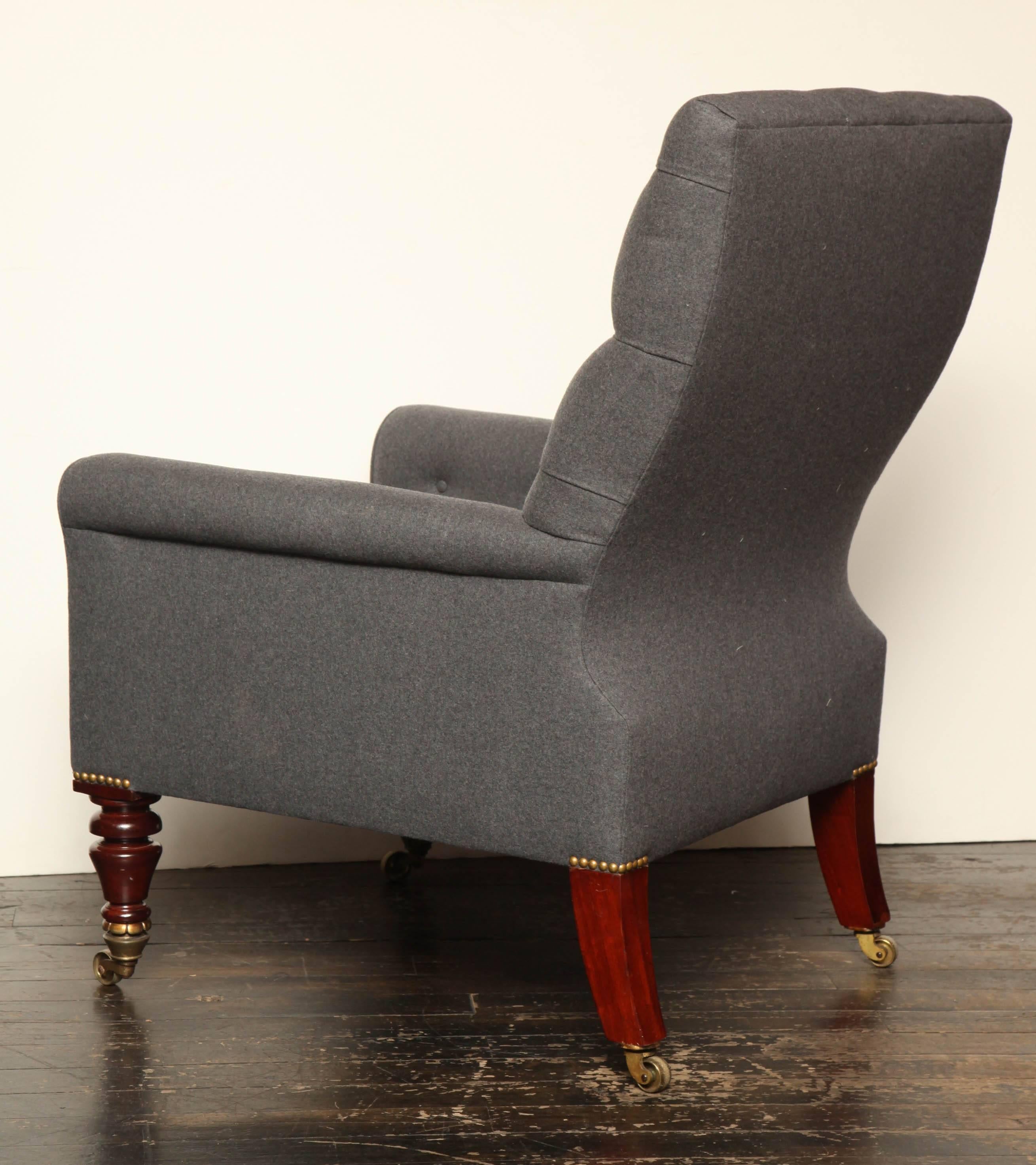 Exceptional 19th Century English, William IV Upholstered Armchair For Sale 3