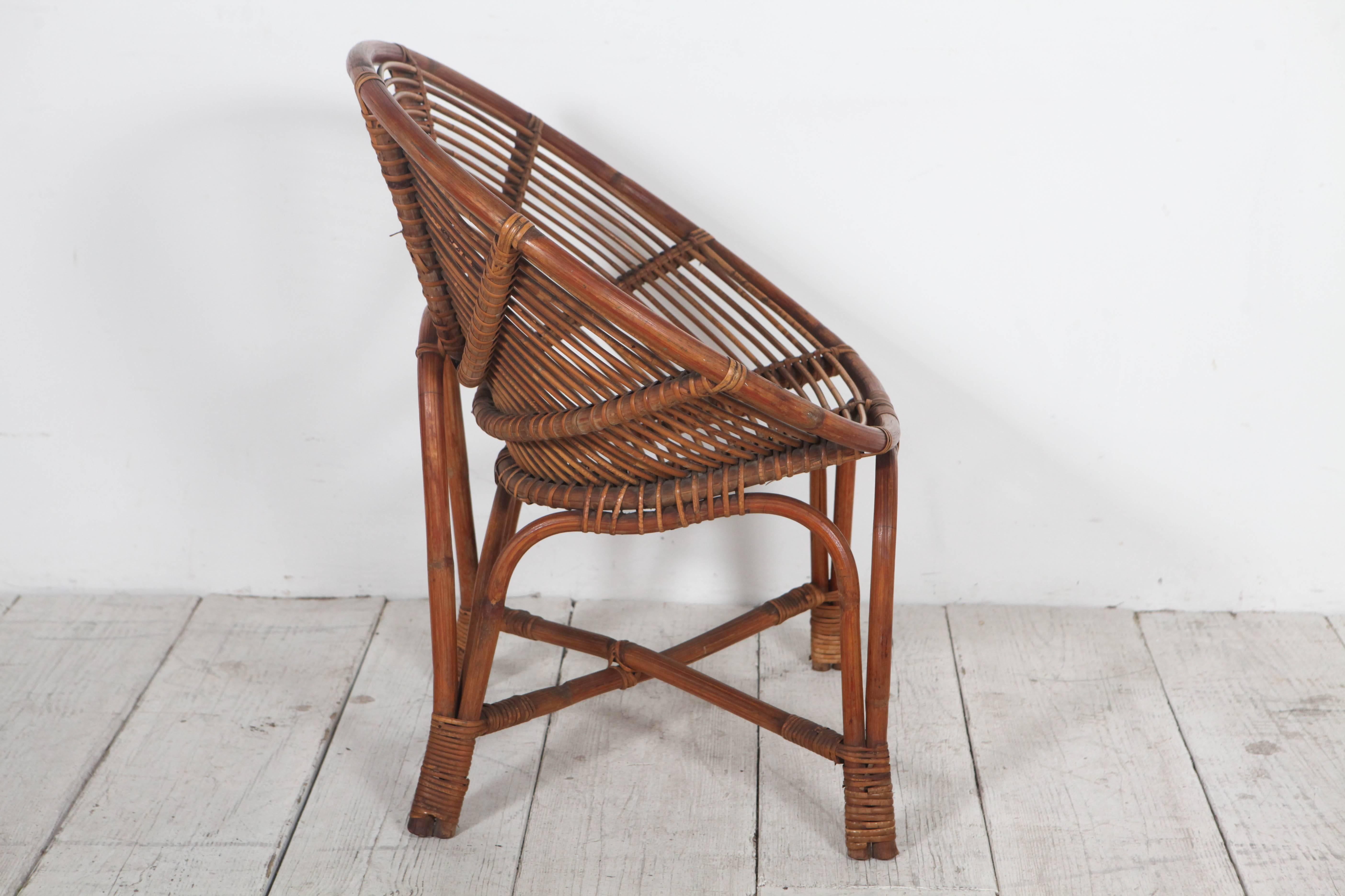bamboo chair round