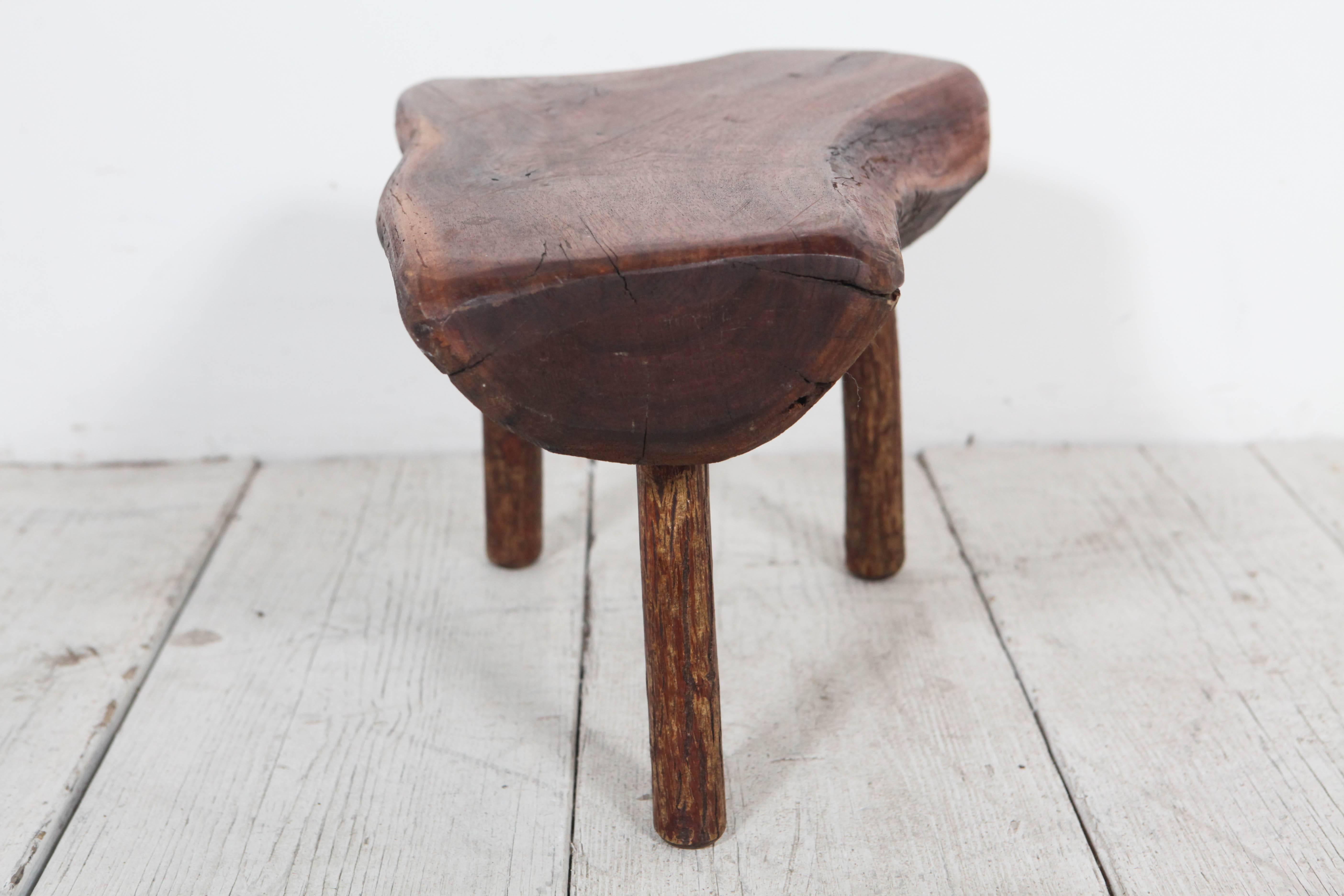 live edge stool