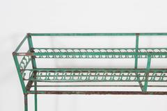 Vintage Italian Green Metal Plant Stand