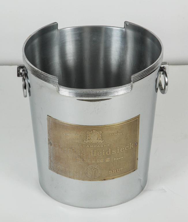 Art Deco American Chrome Champagne Ice Bucket at 1stDibs