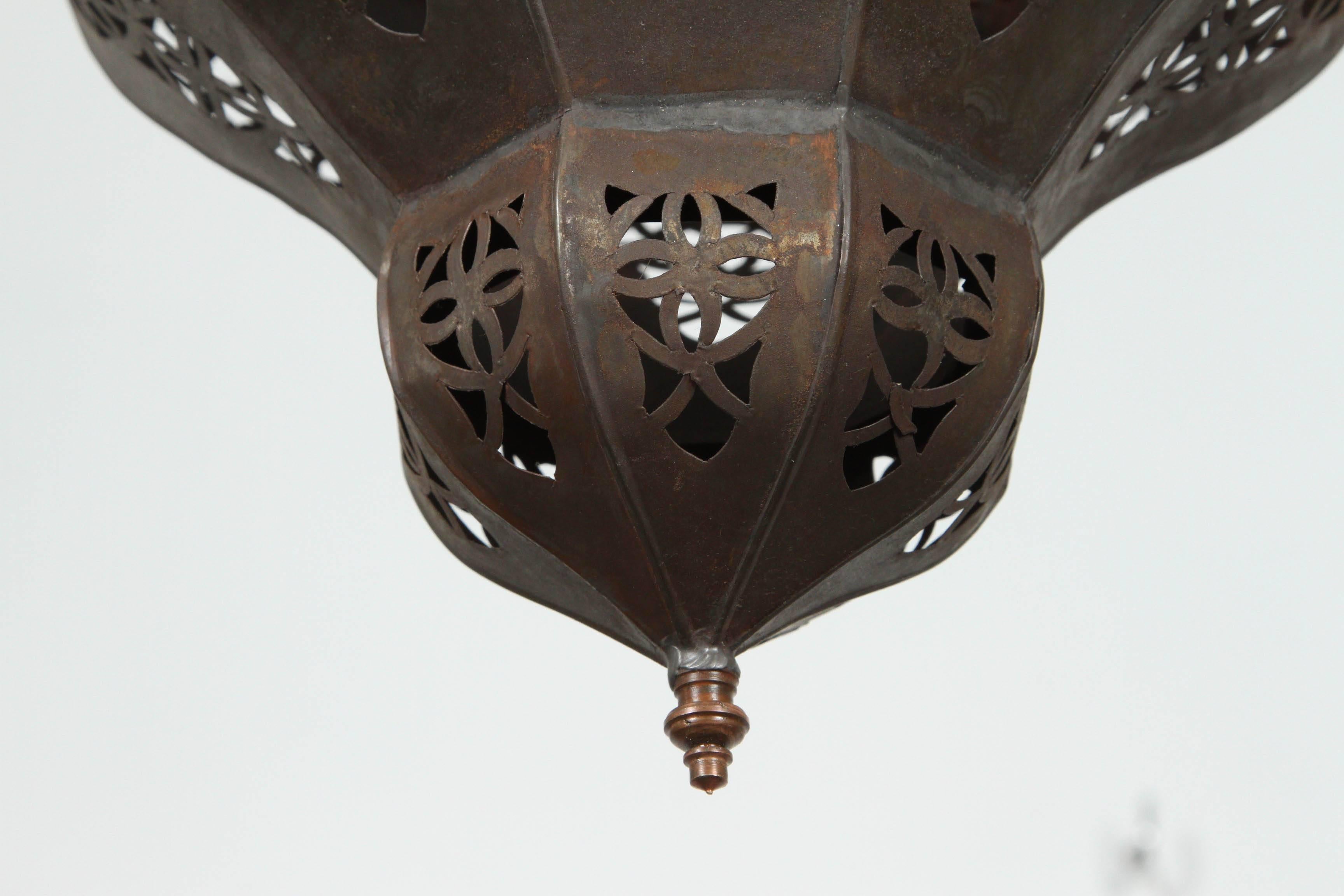 Mauresque Lanterne marocaine en verre clair en vente