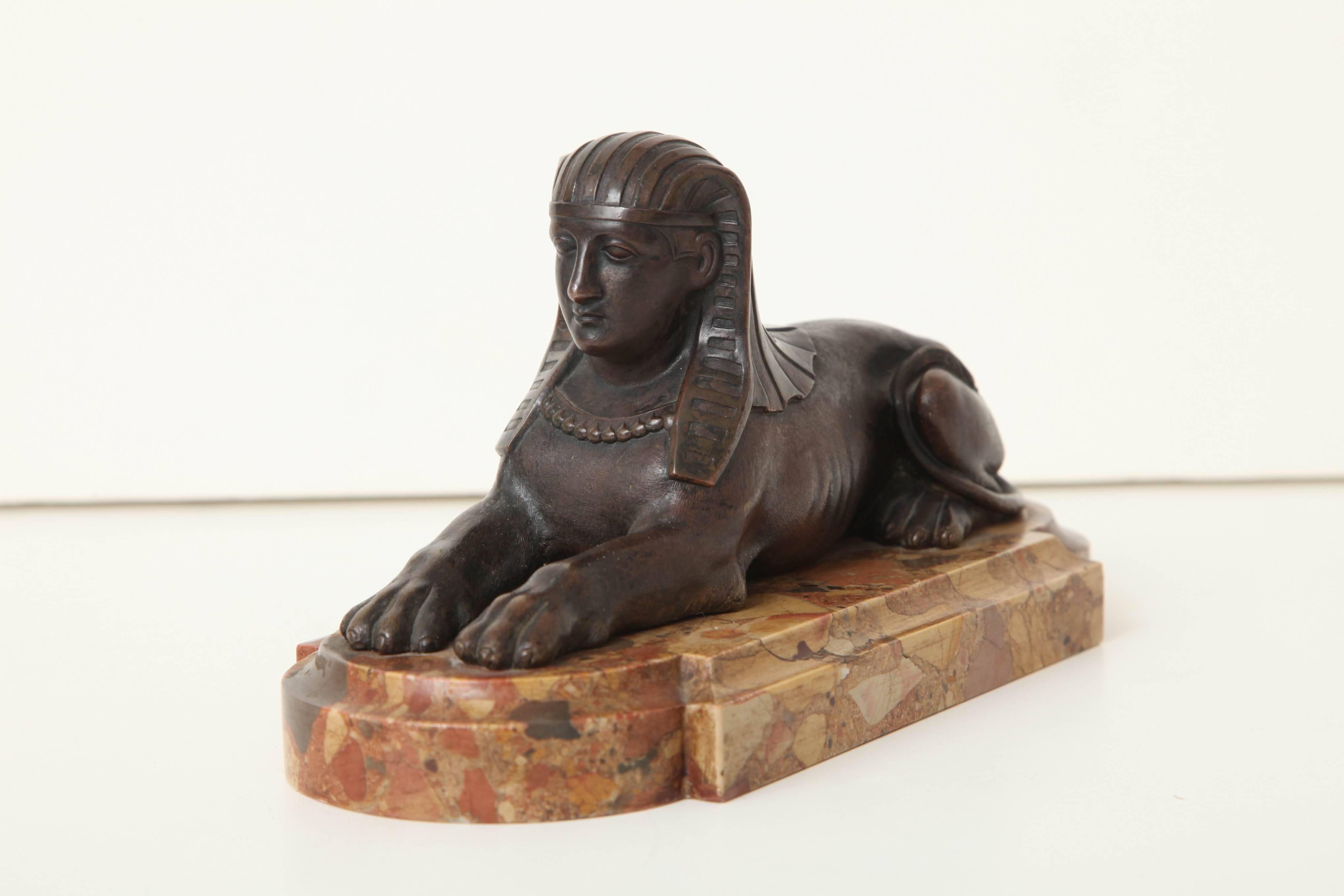 A Pair of Early 19th Century Bronze Sphinxes 2